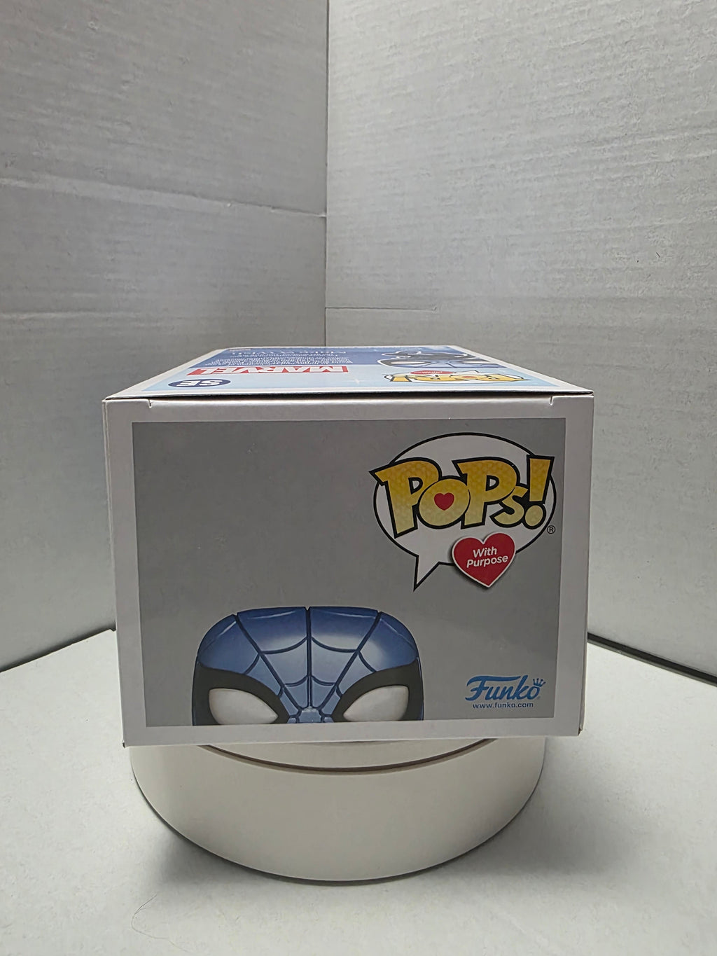 Funko Pop Spider-Man Make-A-Wish SE box bottom barcode UPC 889698636759
