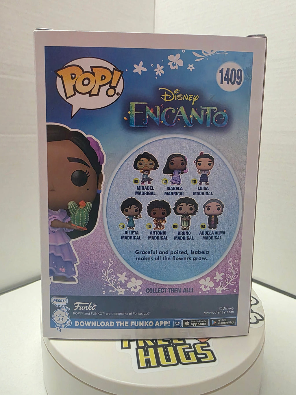 Funko Pop Isabela with Cactus #1409 - Back panel detail