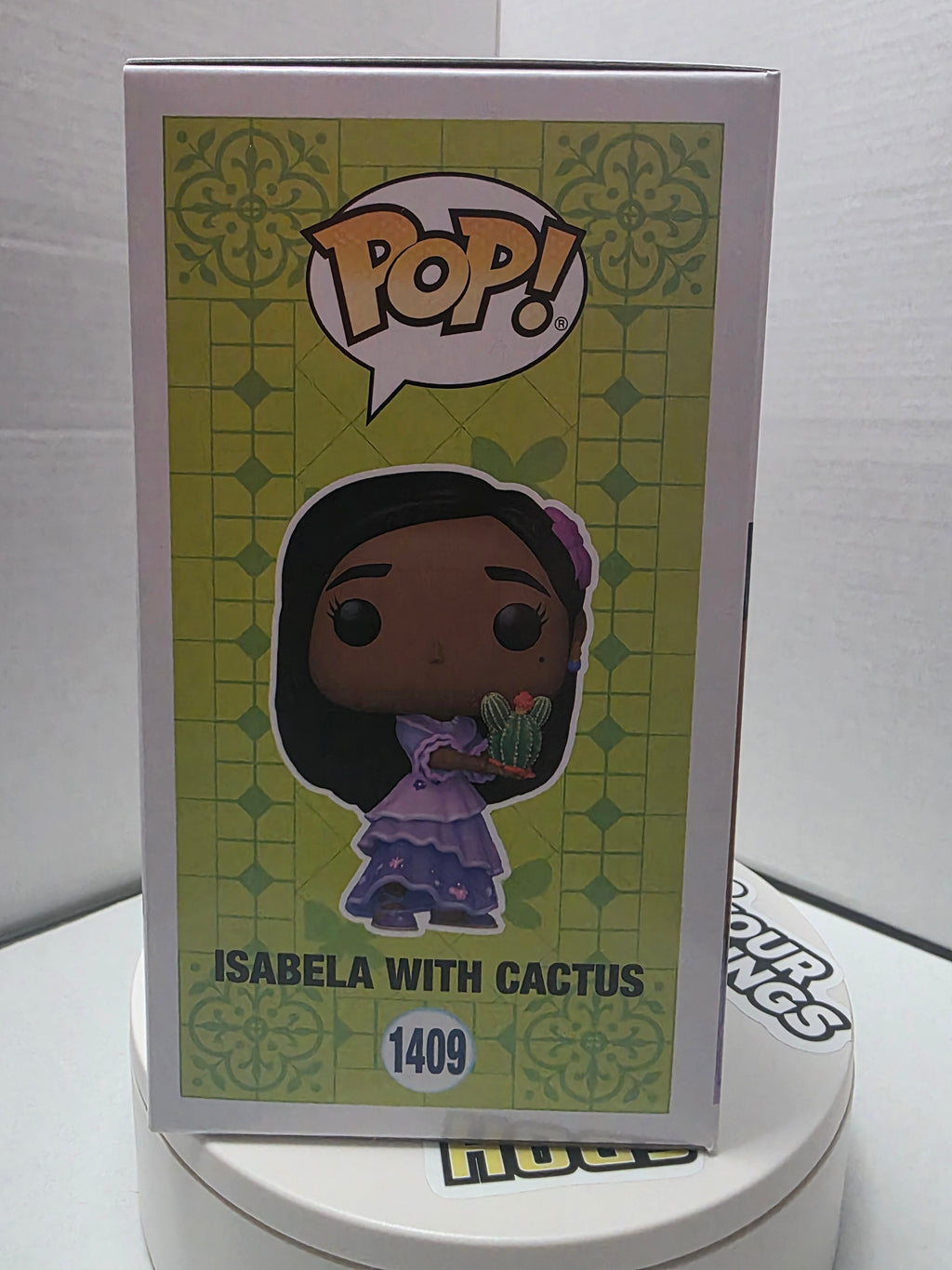 Funko Pop Isabela with Cactus #1409 - Bottom with Disney branding