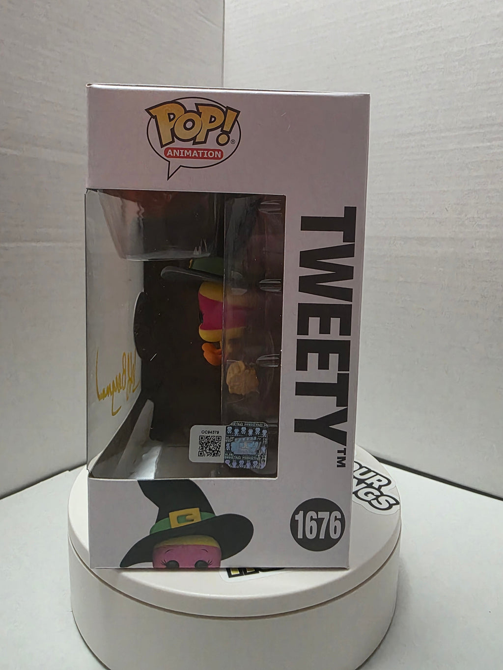 Funko Pop! Animation: Looney Tunes - Tweety (Halloween Witch) #1676 Signed by Jeff Bergman (Voice of Tweety)