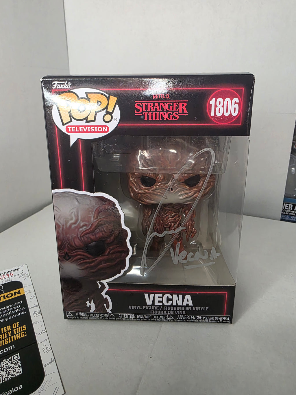 Funko Pop! Stranger Things – Vecna #1806 (Signed by Jamie Campbell Bower | JSA COA)