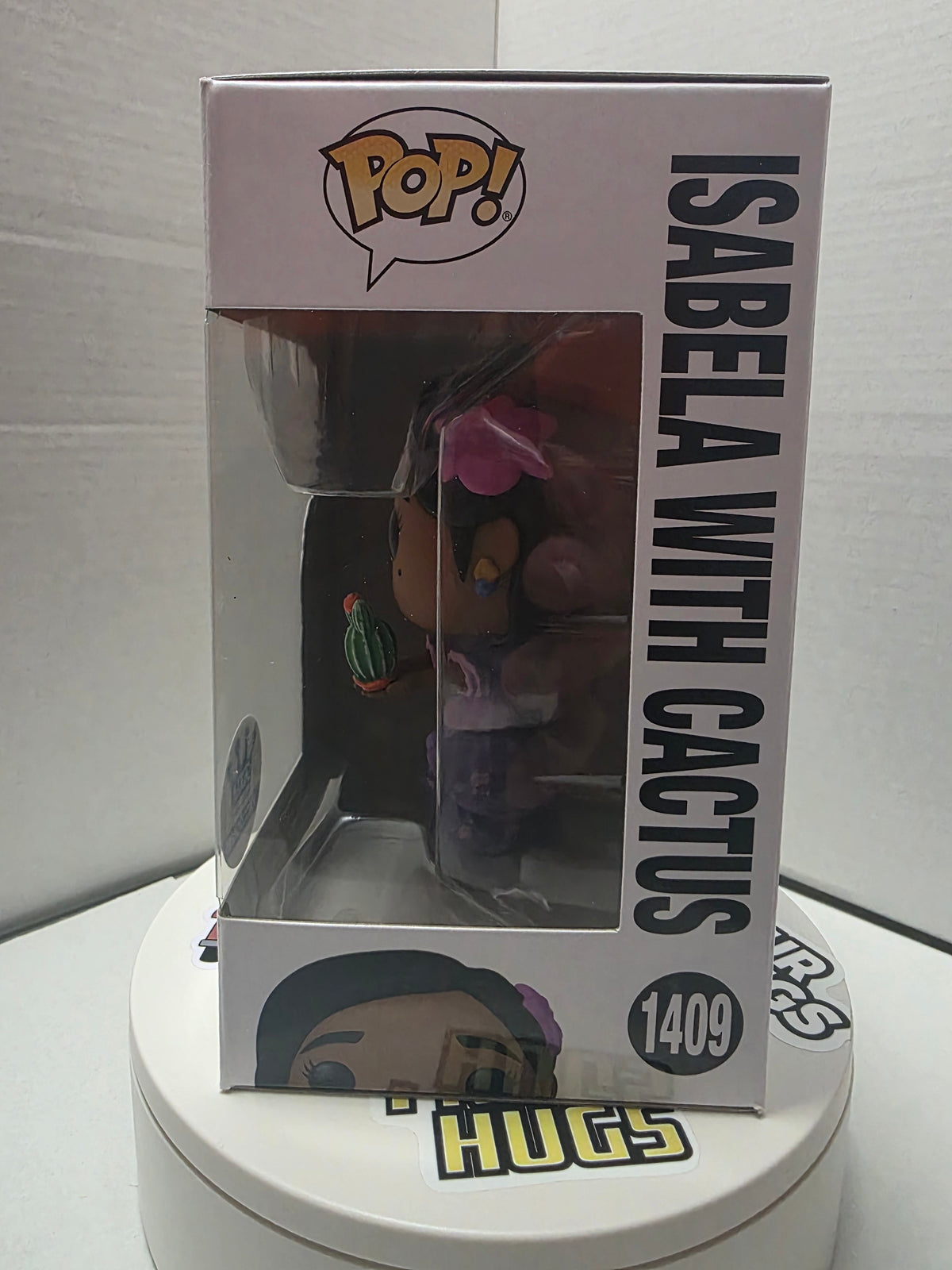 Funko Pop Isabela with Cactus #1409 - Back of box with character lineup