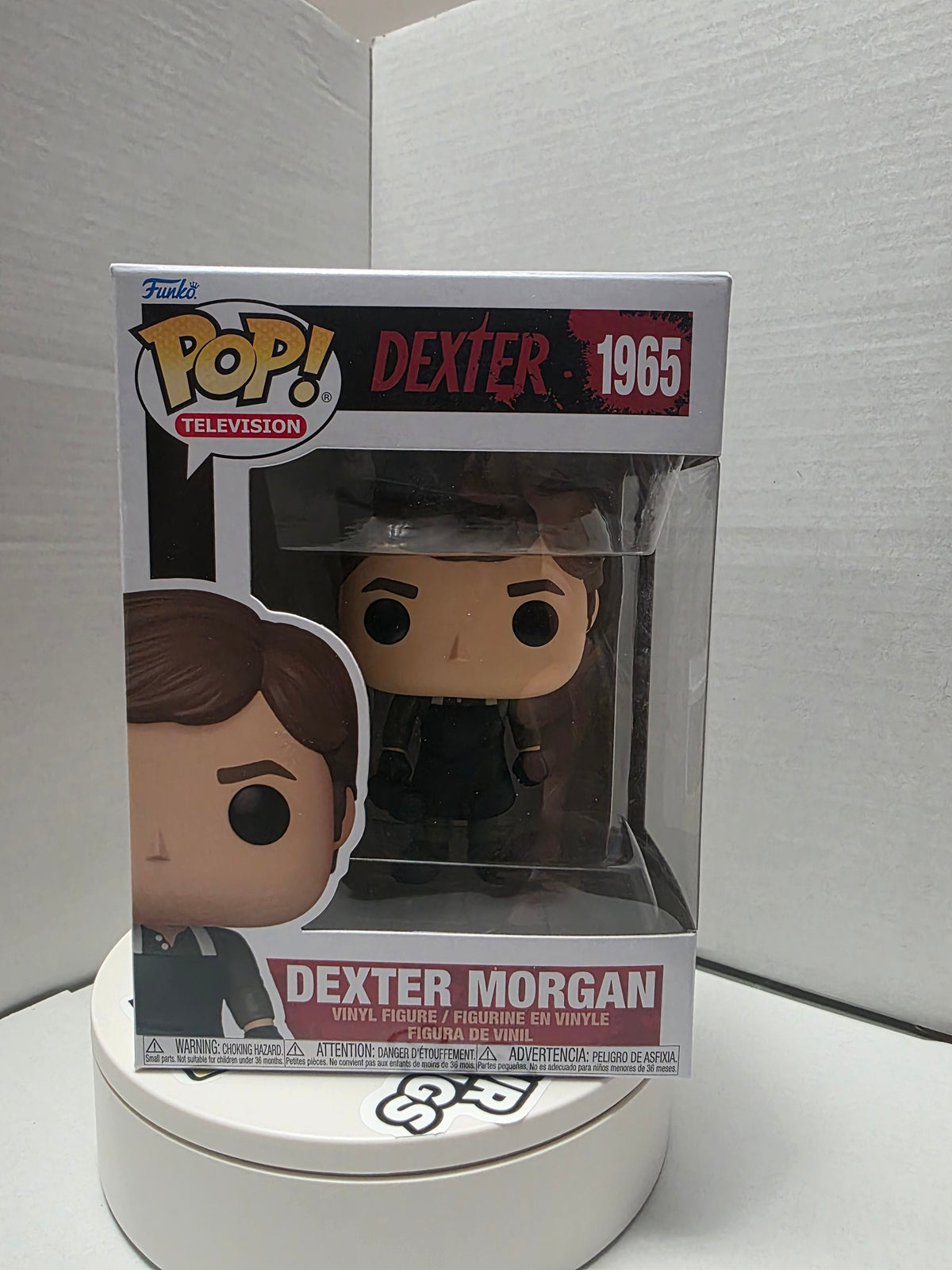 Funko Pop Dexter Morgan 1965 side panel