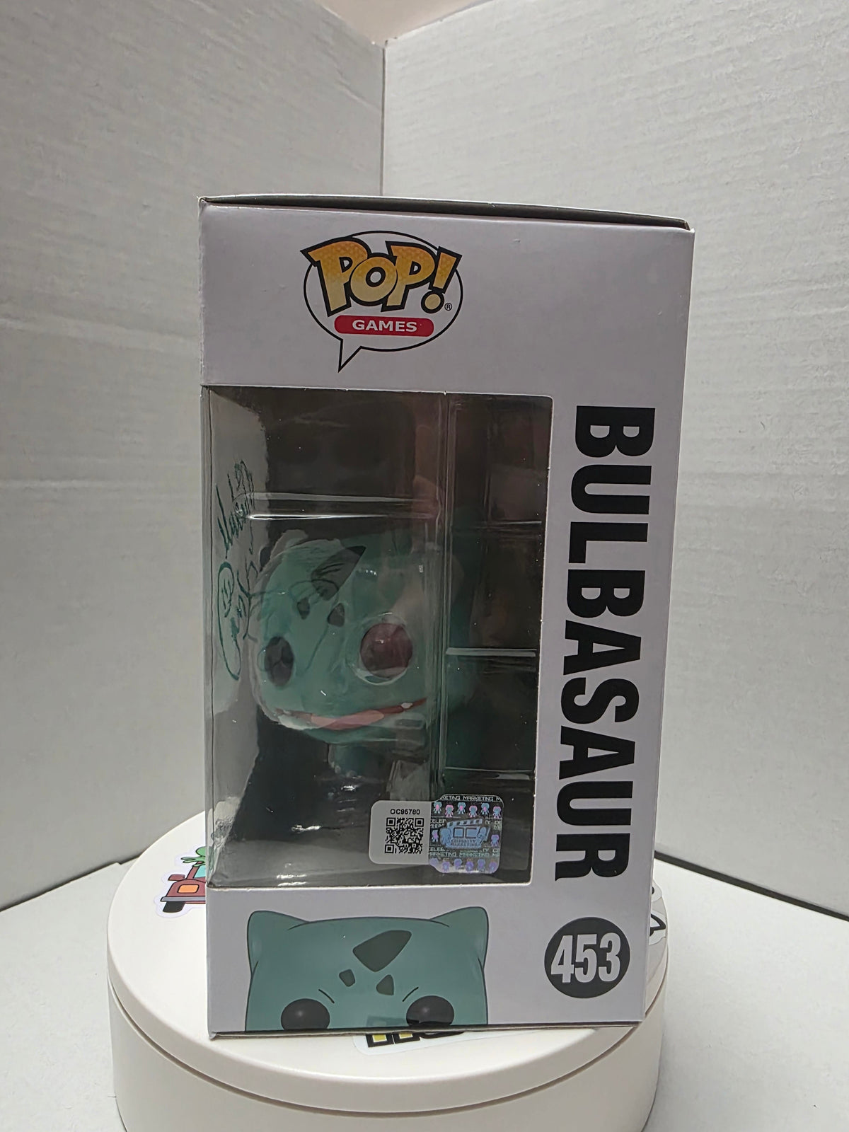 Funko Pop! Games: Pokémon - Bulbasaur #453 Signed by Michele Knotz (Voice of Ash's Pika­chu & Jessie)