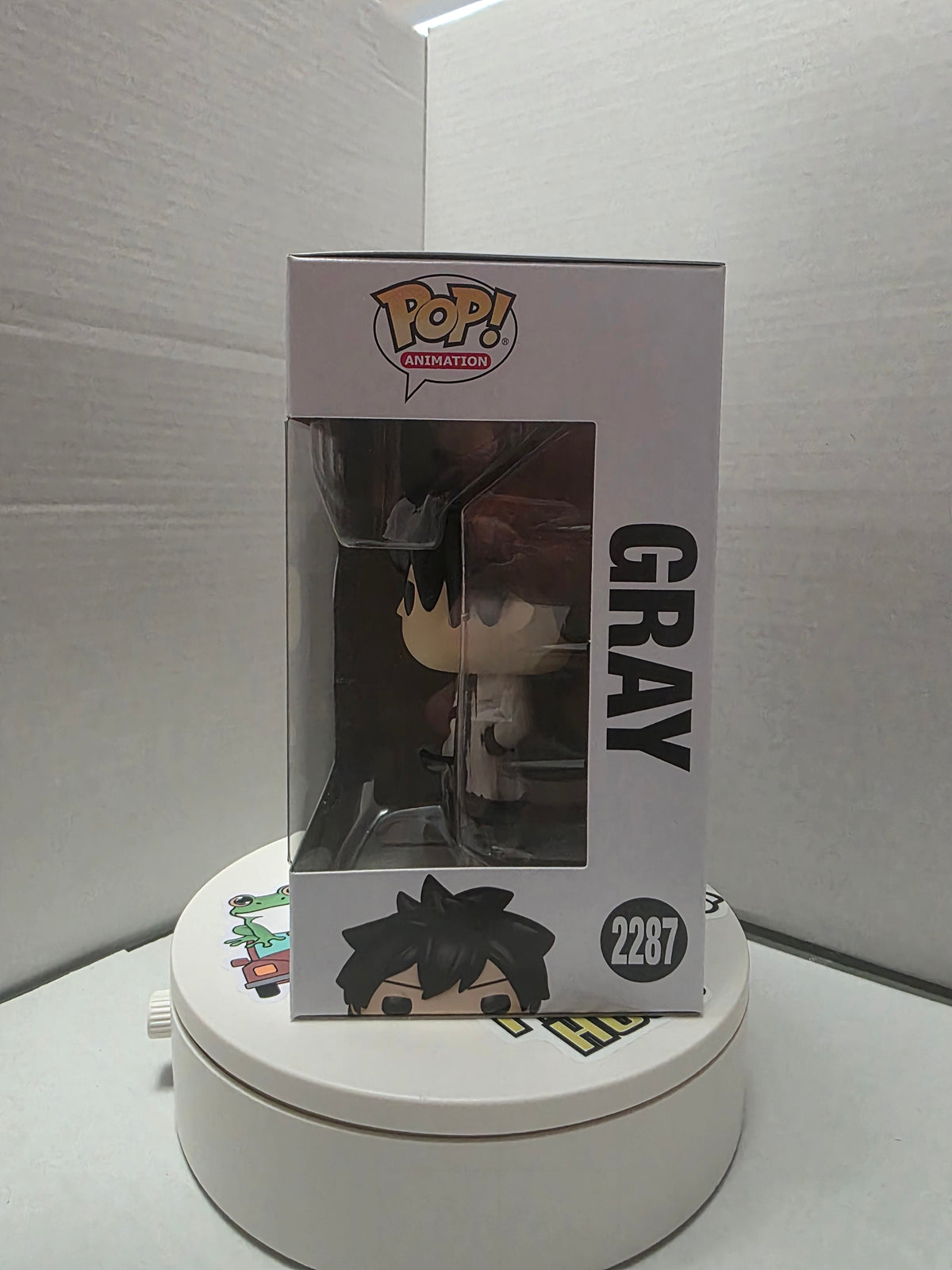 Funko Pop Fairy Tail 100 Years Quest Gray #2287 box bottom with UPC barcode