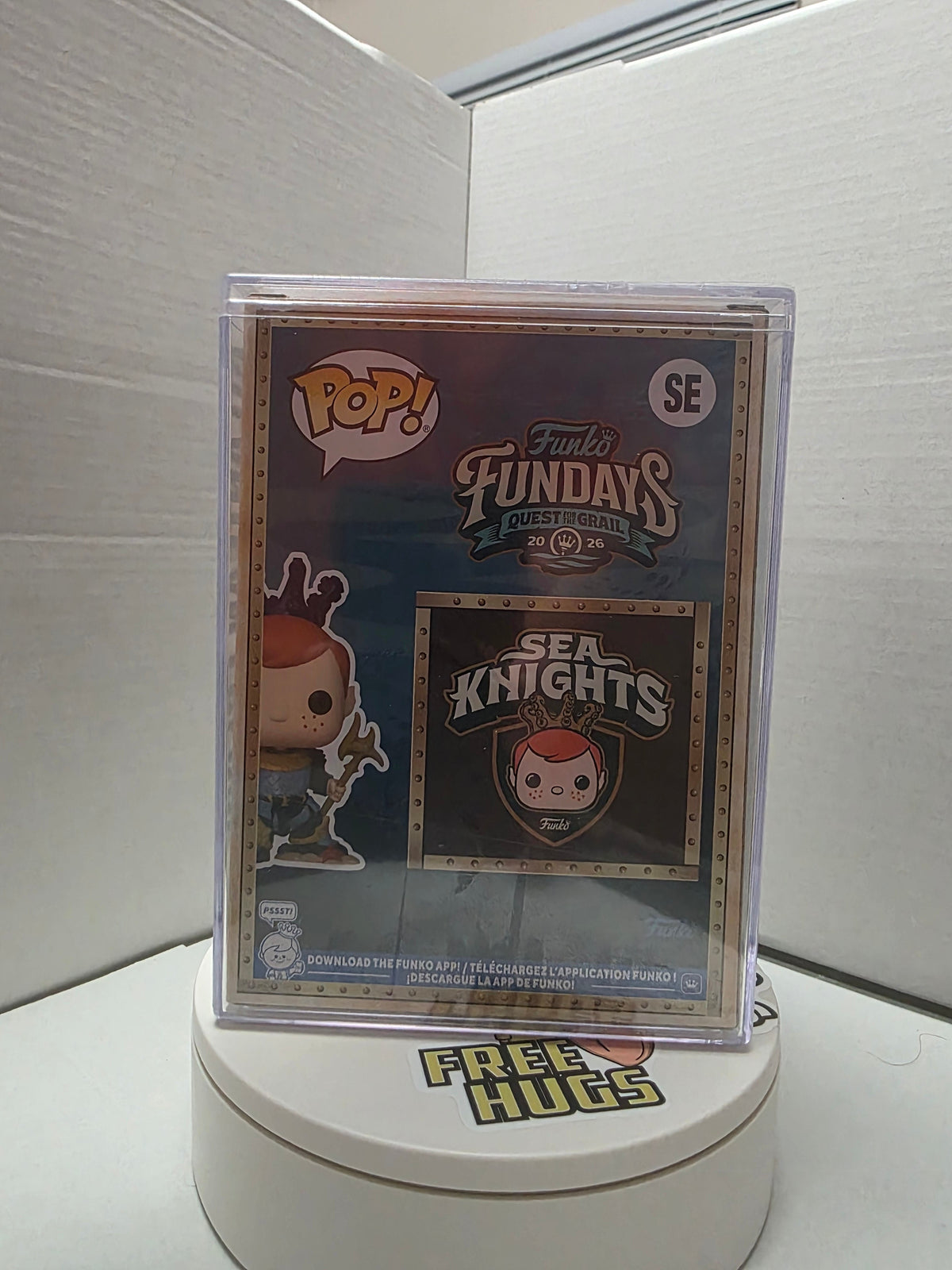 Funko Pop! Atlantean Freddy top of acrylic hard case with Funko Limited Edition seal