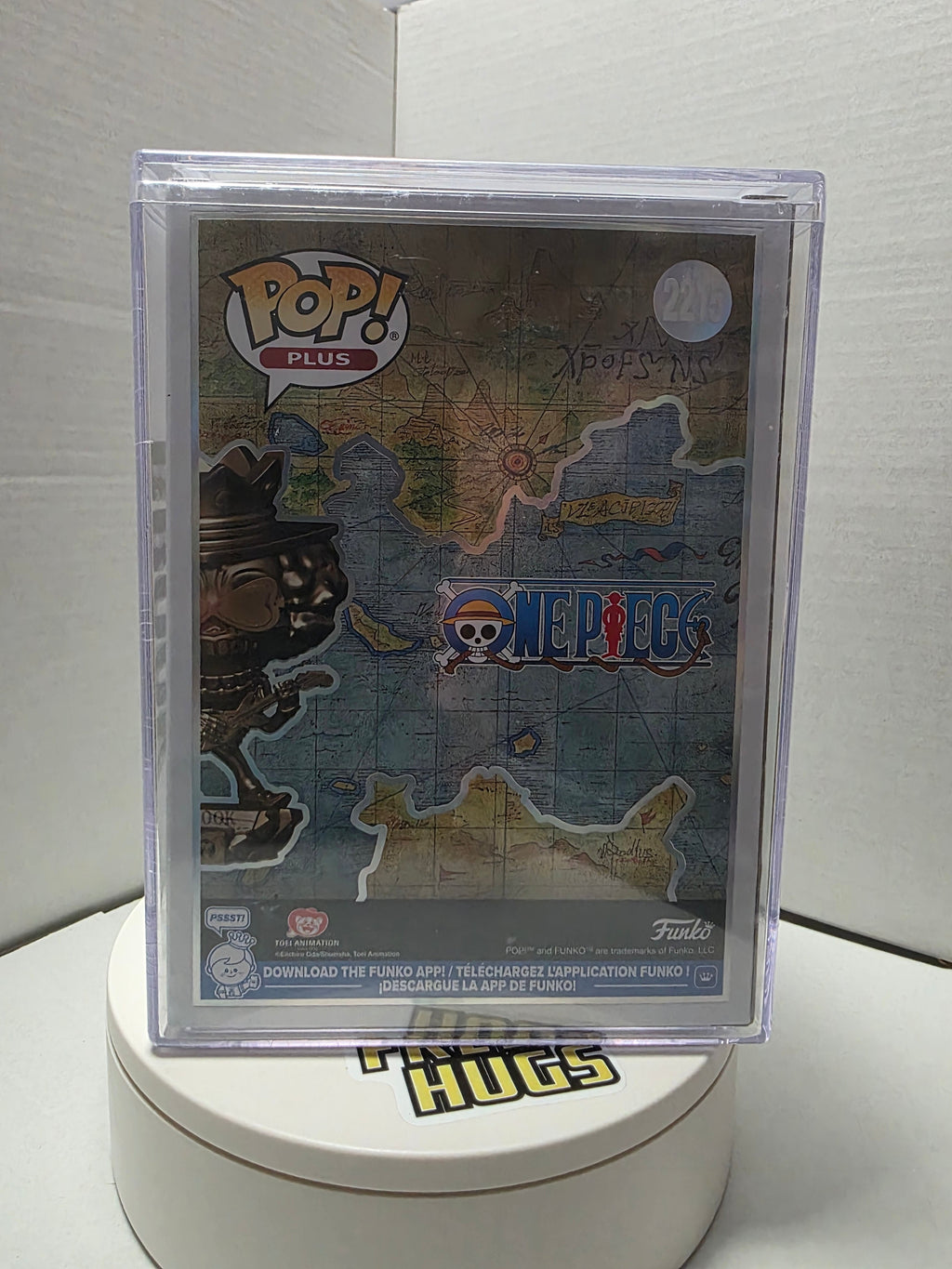 Funko Pop Plus One Piece Brook #2215 Funko Special Edition - front in acrylic protector