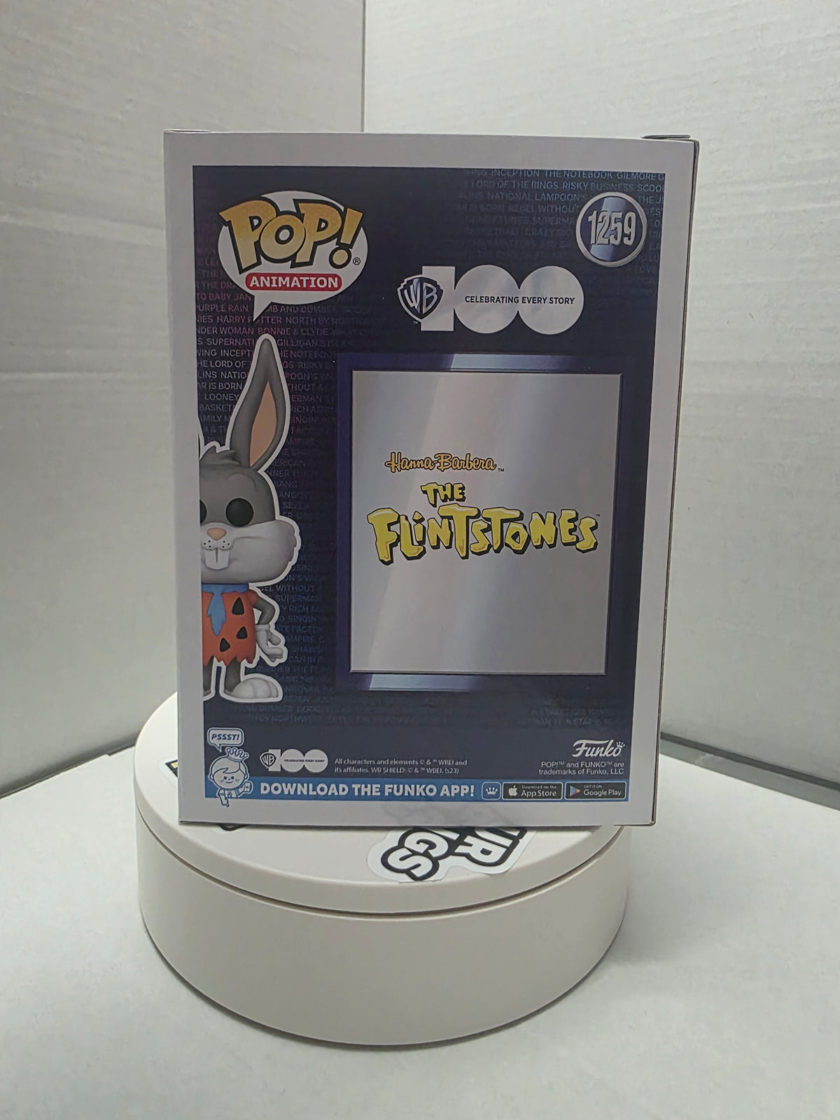 Funko Pop! Animation Bugs Bunny as Fred Flintstone #1259 Toy Tokyo San Diego 2023 Limited Edition (WB 100)