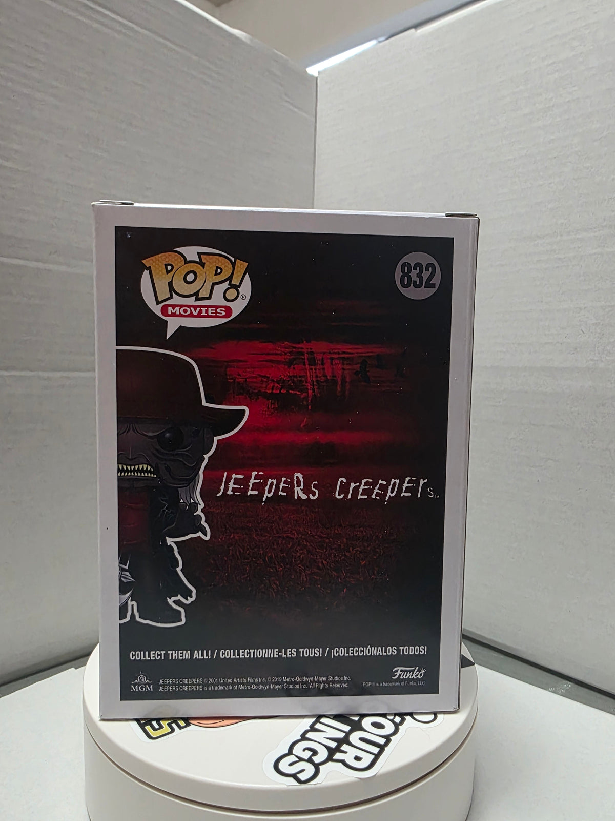 Jeepers Creepers - The Creeper Funko Pop! Movies #832 signed by Jonathan Breck