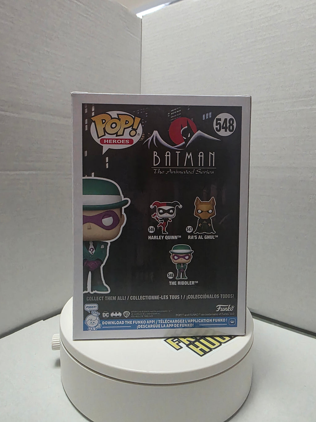 Funko Pop! Heroes: Batman The Animated Series – The Riddler #548 – Signed by John Glover (Pink Autograph)