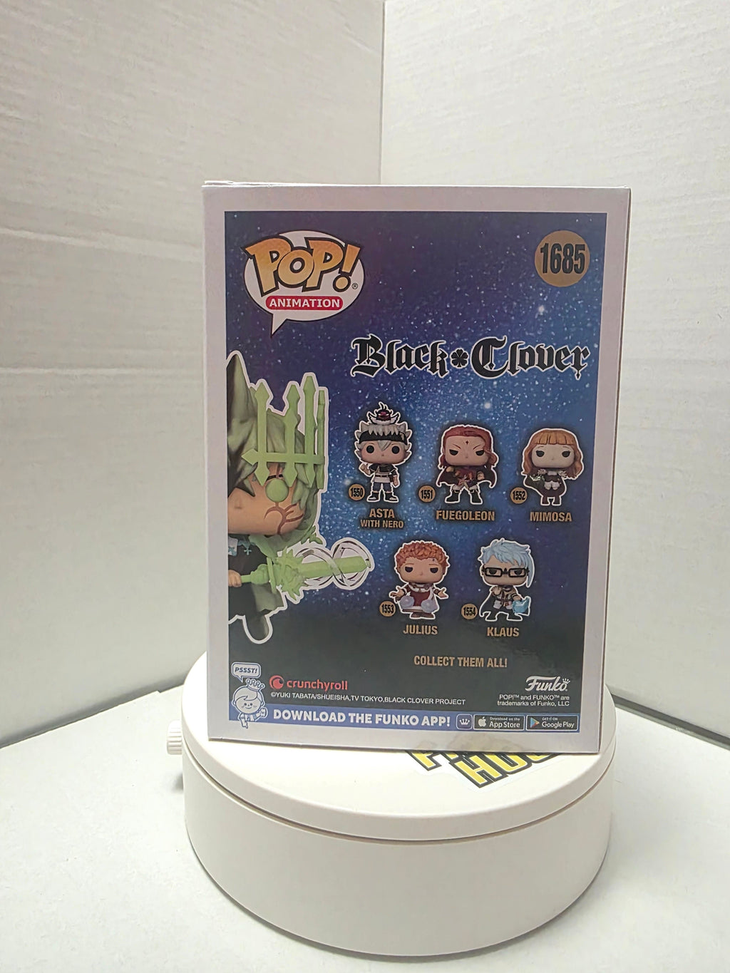 Funko Pop! Animation: Black Clover - Yuno (Spirit of Zephyr) #1685 (Chalice Collectibles Exclusive)