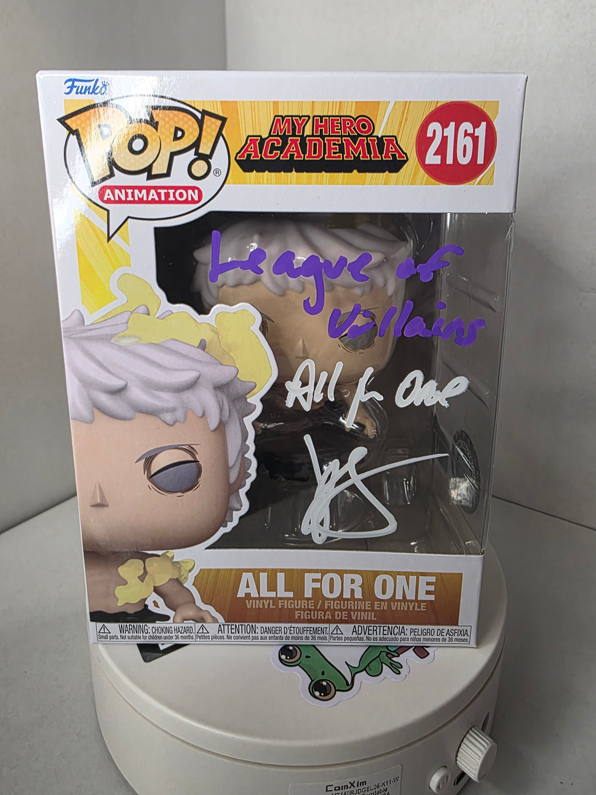 Funko Pop! My Hero Academia All For One #2161 – Signed by John Swasey (Signature Series #3/25)