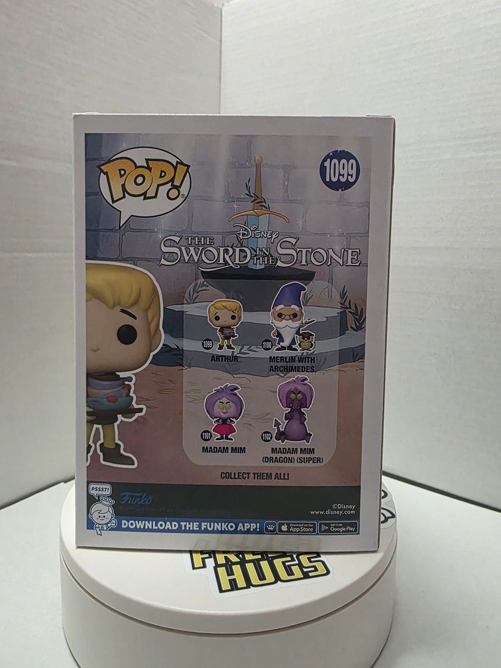 Funko Pop! Disney: The Sword in the Stone - Arthur #1099 Signed & Inscribed by Richard Reitherman (Voice of Wart)