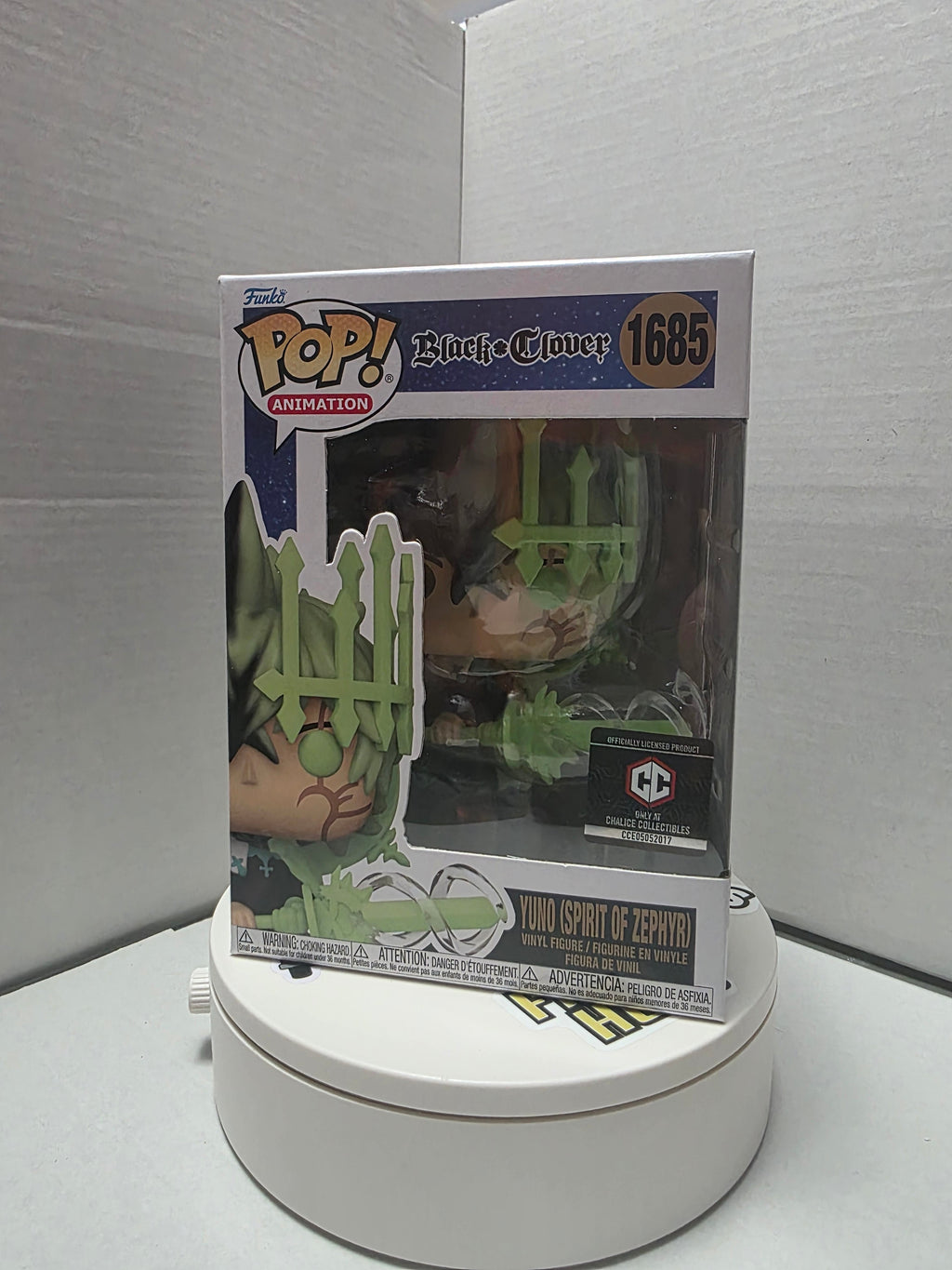 Funko Pop! Animation: Black Clover - Yuno (Spirit of Zephyr) #1685 (Chalice Collectibles Exclusive)