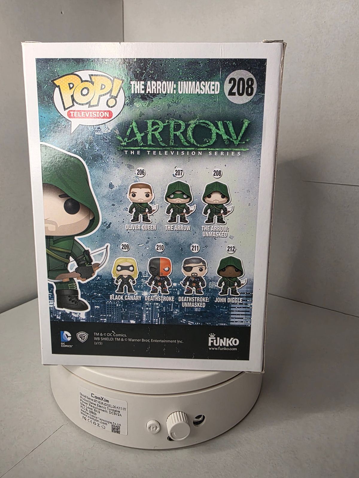 Funko Pop! Arrow #208 The Arrow: Unmasked SDCC 2015 Limited Edition Signed by Stephen Amell JSA Authenticated