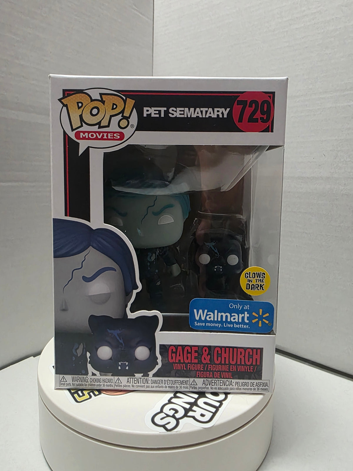 Funko Pop! Movies: Pet Sematary – Gage & Church #729 (Glows in the Dark) Walmart Exclusive