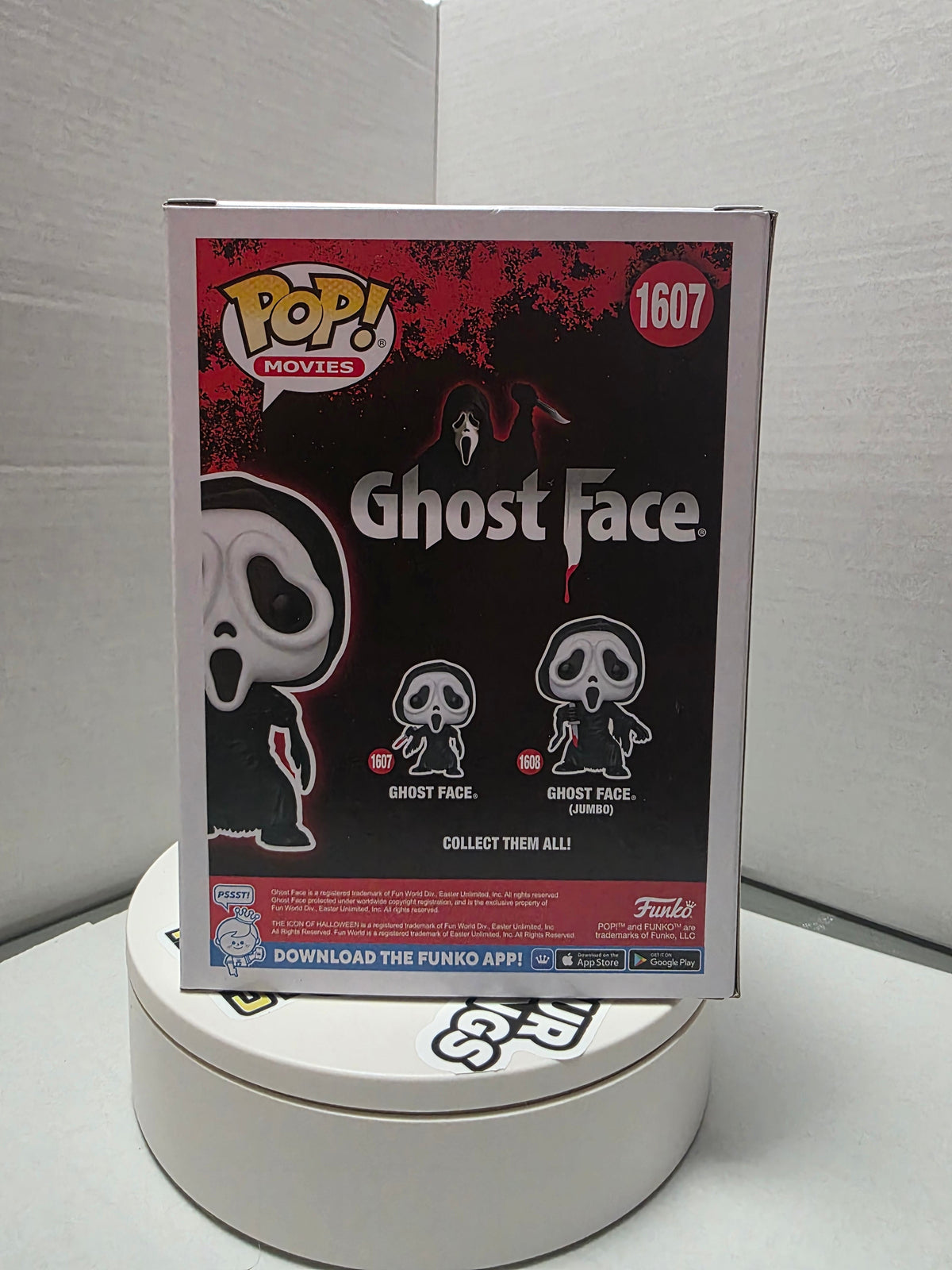 Funko Pop! Movies: Ghost Face #1607 - Autographed byDave Sheridan  (Scream) Signed in Green