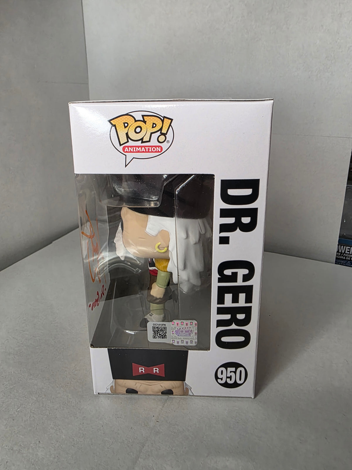 Funko Pop! Dragon Ball Z – Dr. Gero #950 (Signed by Kent Williams | OCC COA)
