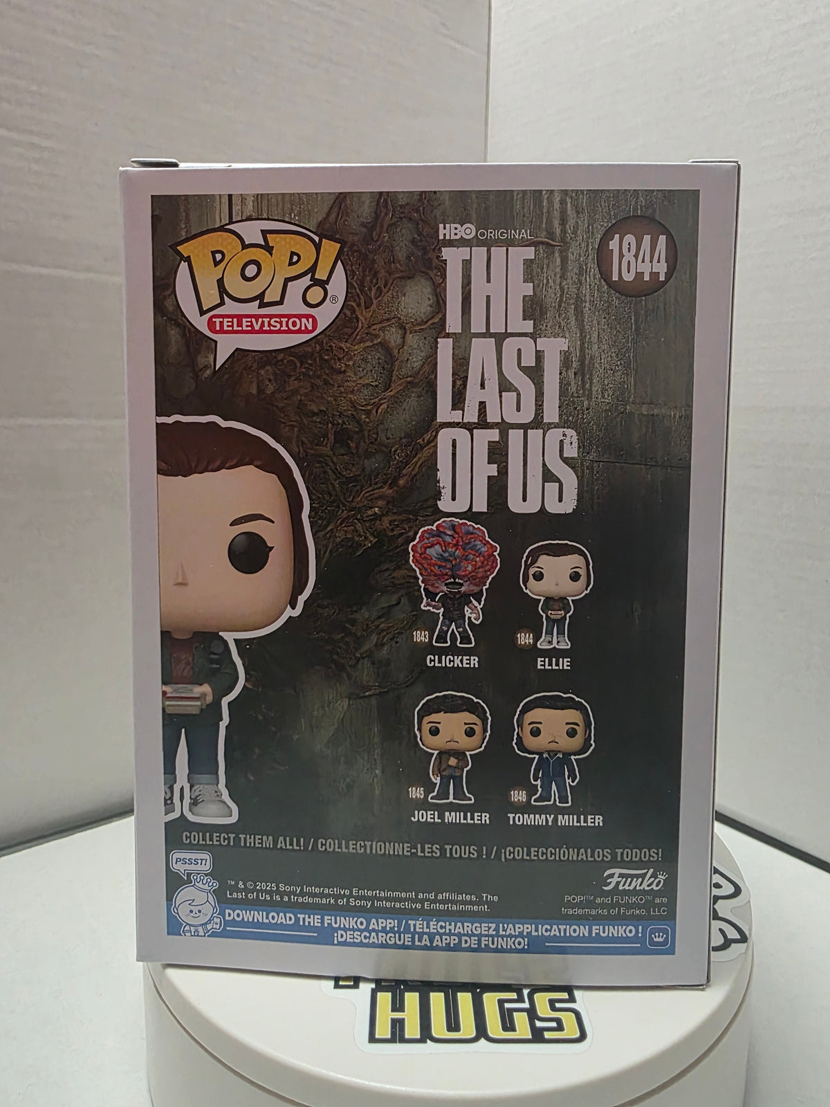 Funko Pop! The Last of Us Ellie #1844 back of box showing full lineup