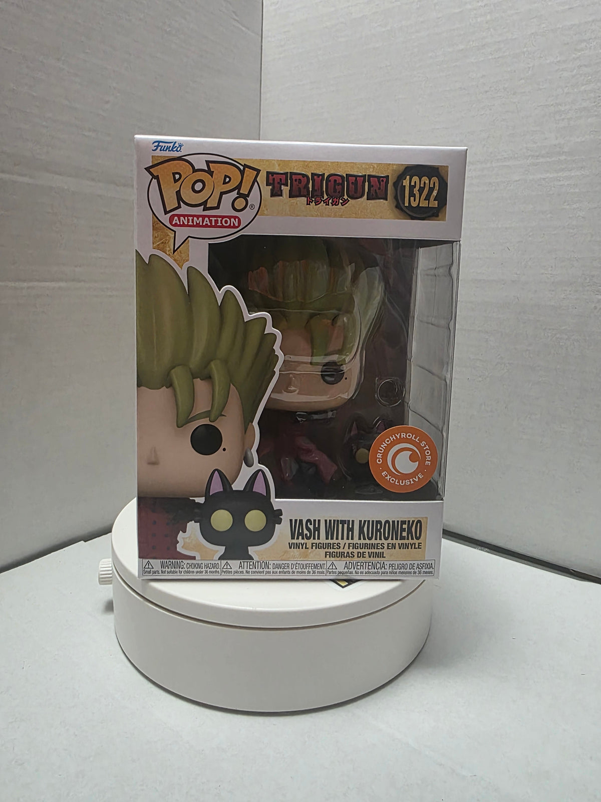 Funko Pop! Animation: Trigun – Vash with Kuroneko #1322 [Crunchyroll Store Exclusive]