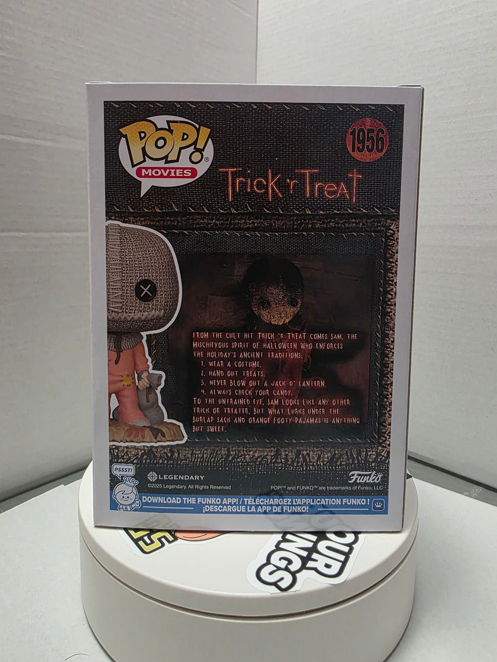Trick 'r Treat - Sam with Pumpkin Funko Pop! #1956 signed by Quinn Lord