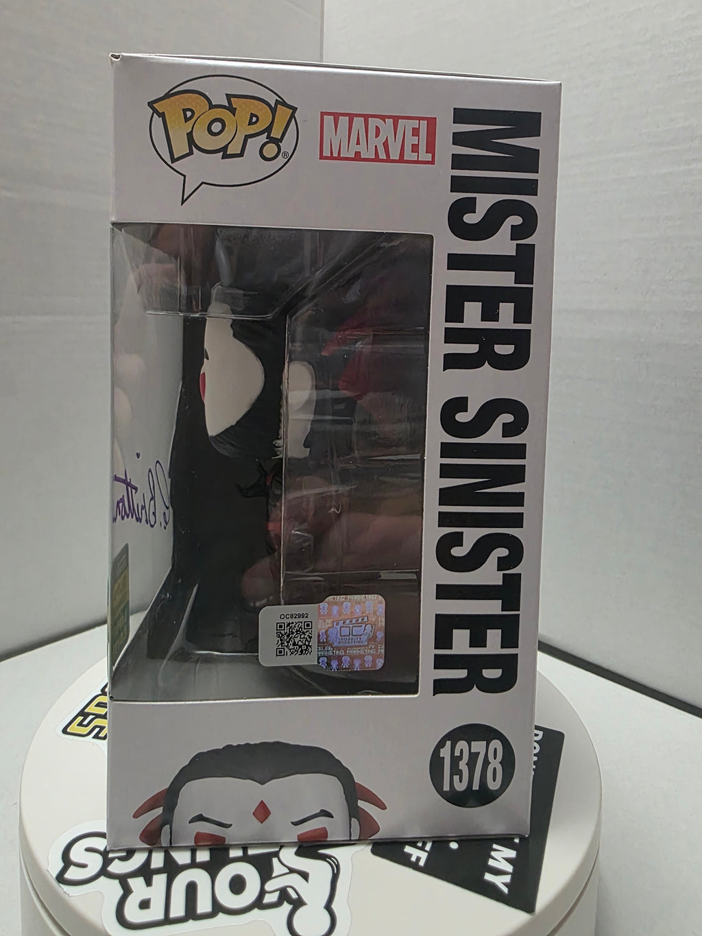 Funko Pop! X-Men Mister Sinister #1378 –Signed By: Chris Britton Summer Convention 2024 Limited Edition