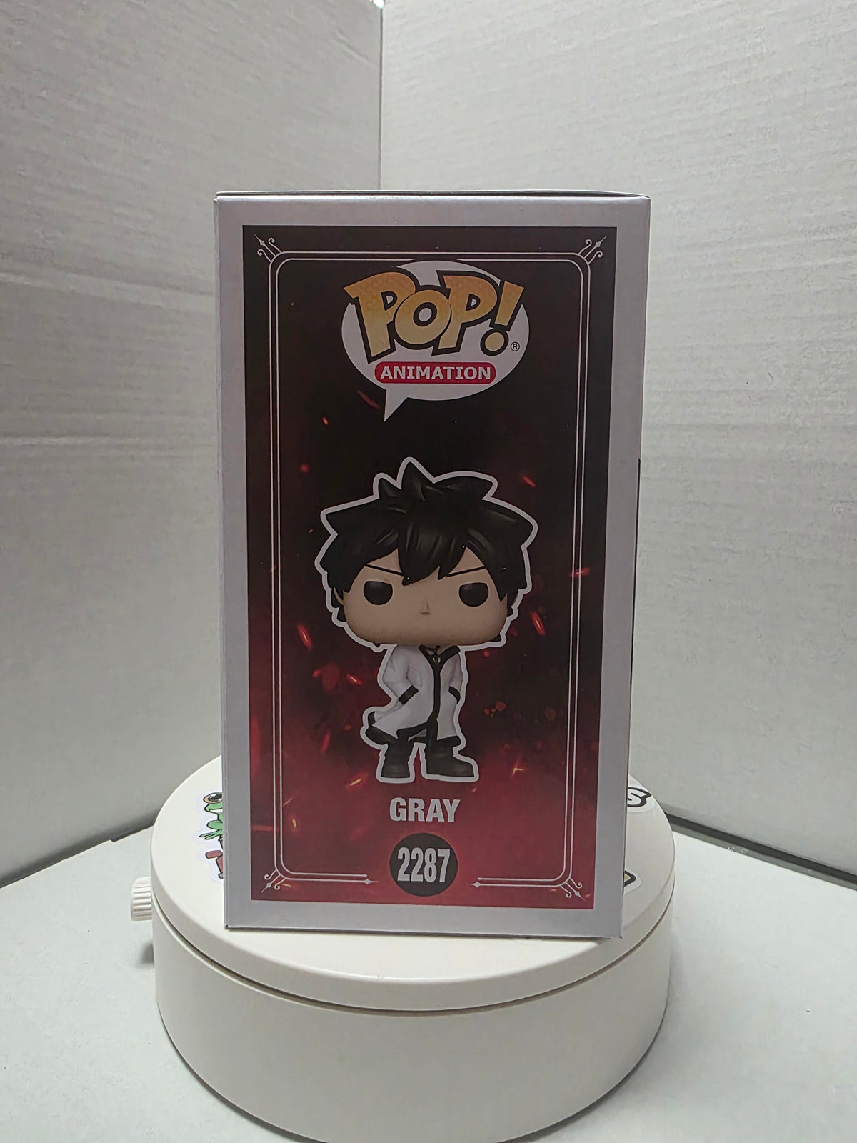 Funko Pop Fairy Tail 100 Years Quest Gray #2287 top of box