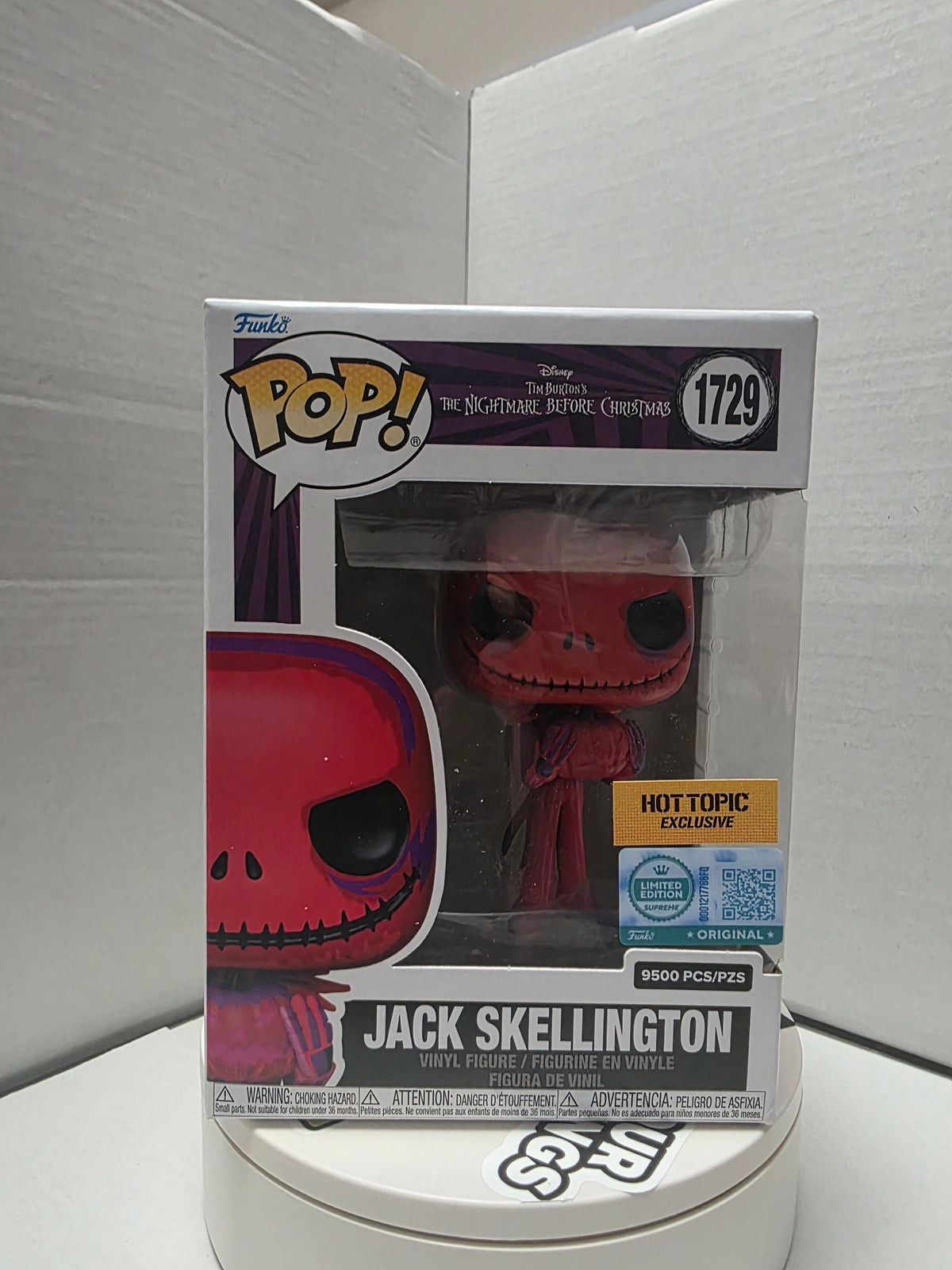 Funko Pop! Disney: The Nightmare Before Christmas – Jack Skellington (Red) #1729 (Hot Topic Exclusive)