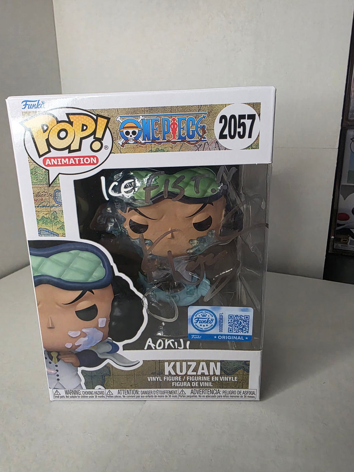 Funko Pop! One Piece - Kuzan #2057 (Signed by Jason Douglas) "Ice Fist"
