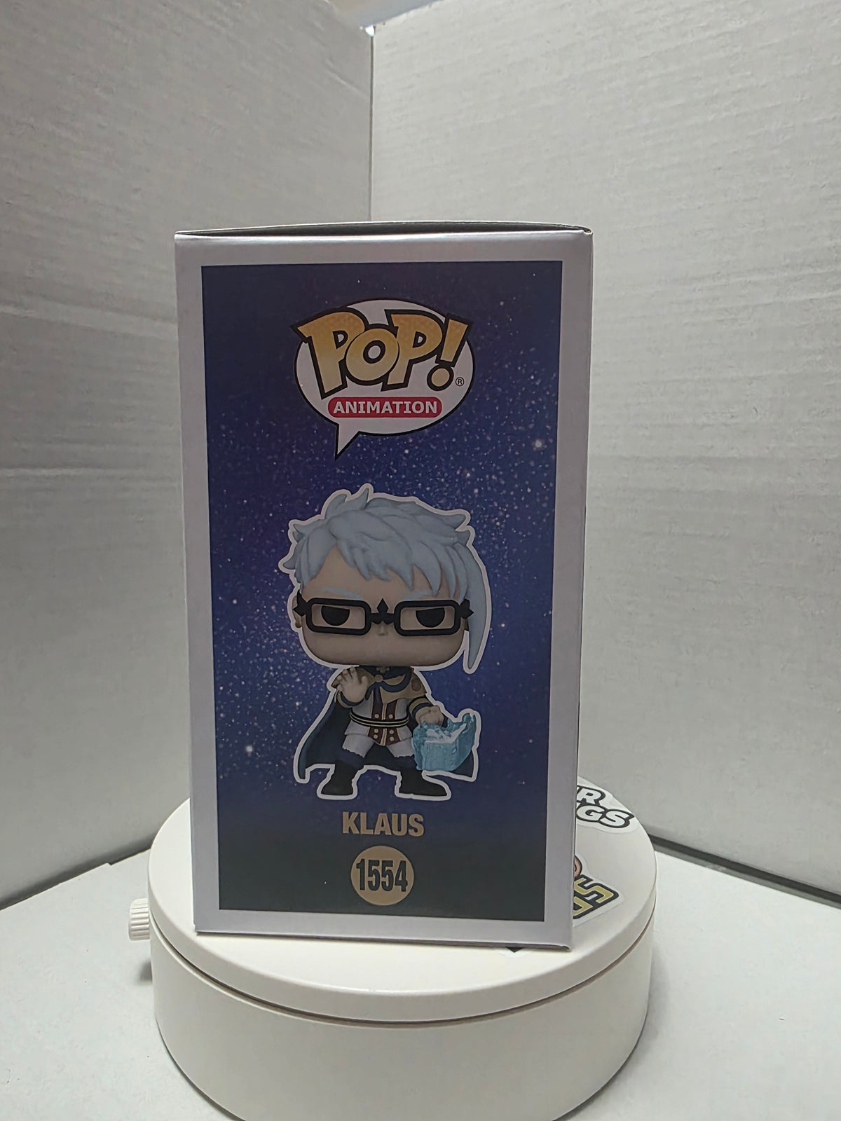 Funko Pop Black Clover Klaus #1554 side character artwork
