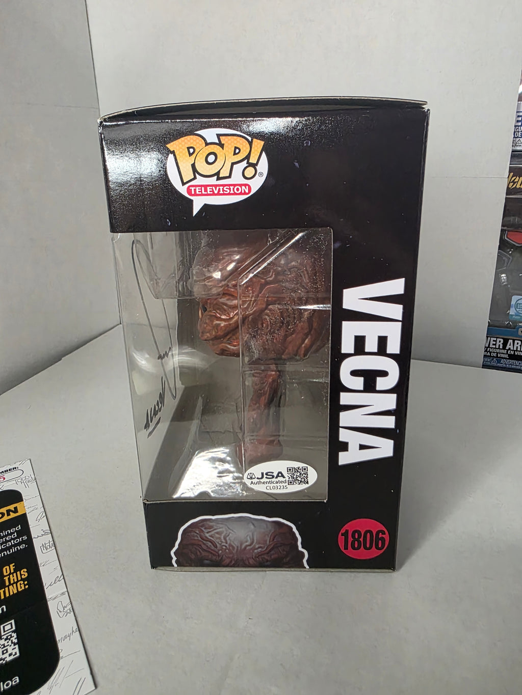 Funko Pop! Stranger Things – Vecna #1806 (Signed by Jamie Campbell Bower | JSA COA)