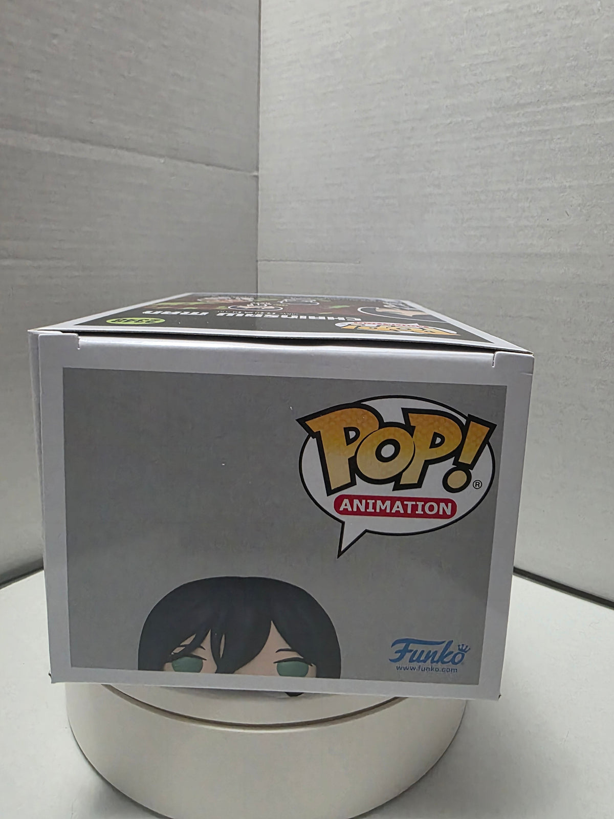 Funko Pop Chainsaw Man Reze #2348 Chase box back showing full lineup Reze 2348 Bomb 2349 Angel Devil 2350 with Crunchyroll logo