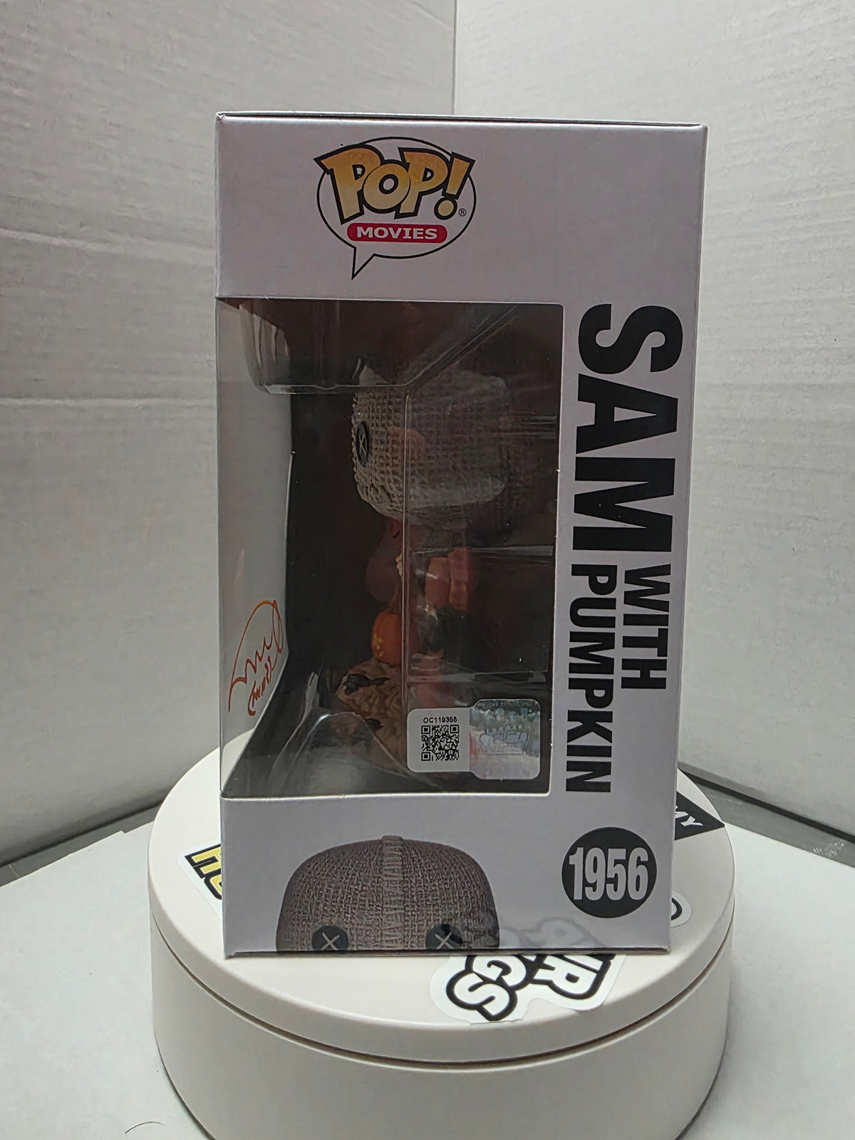 Trick 'r Treat - Sam with Pumpkin Funko Pop! #1956 signed by Quinn Lord