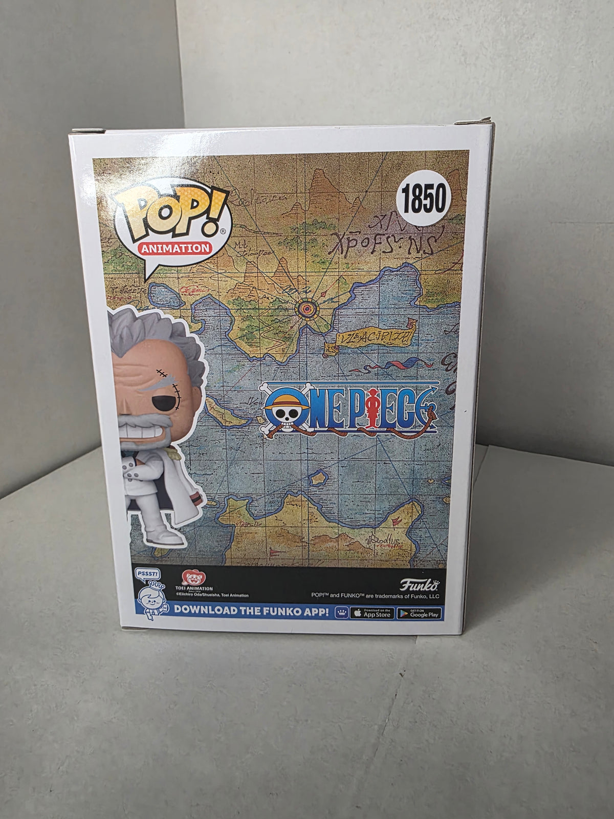 Funko Pop Monkey D. Garp #1850 - Signed by Voice Actor Brian Mathis w/ Quote