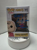 Funko Pop! Peanuts – Charlie Brown with Kite #1678 – Signed by Brad Kesten w/ "RATS!" & "Charlie Brown" Inscriptions – OCC  Authenticated