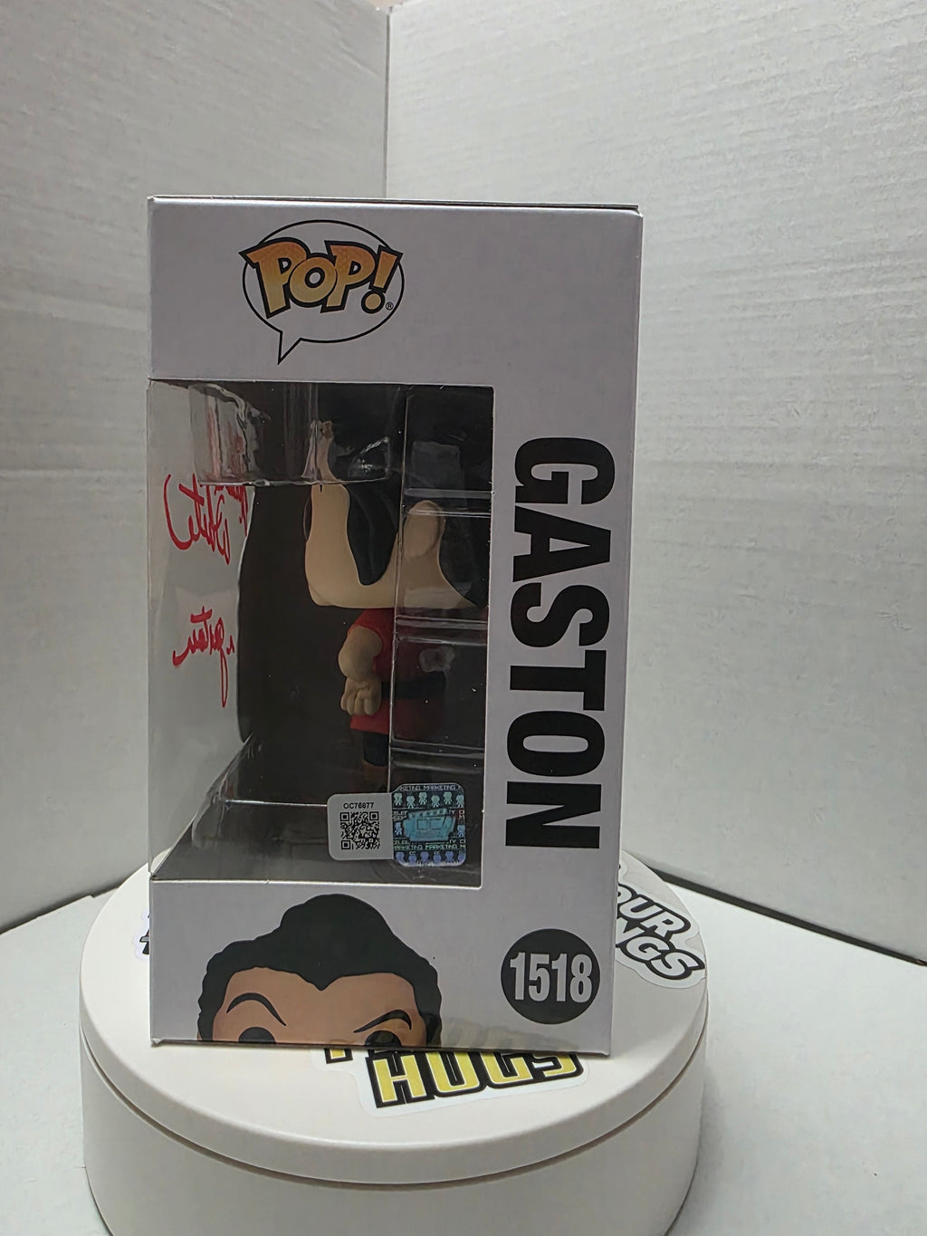 Funko Pop! Disney Villains - Gaston #1518 Signed & Inscribed by Richard White (Voice of Gaston)