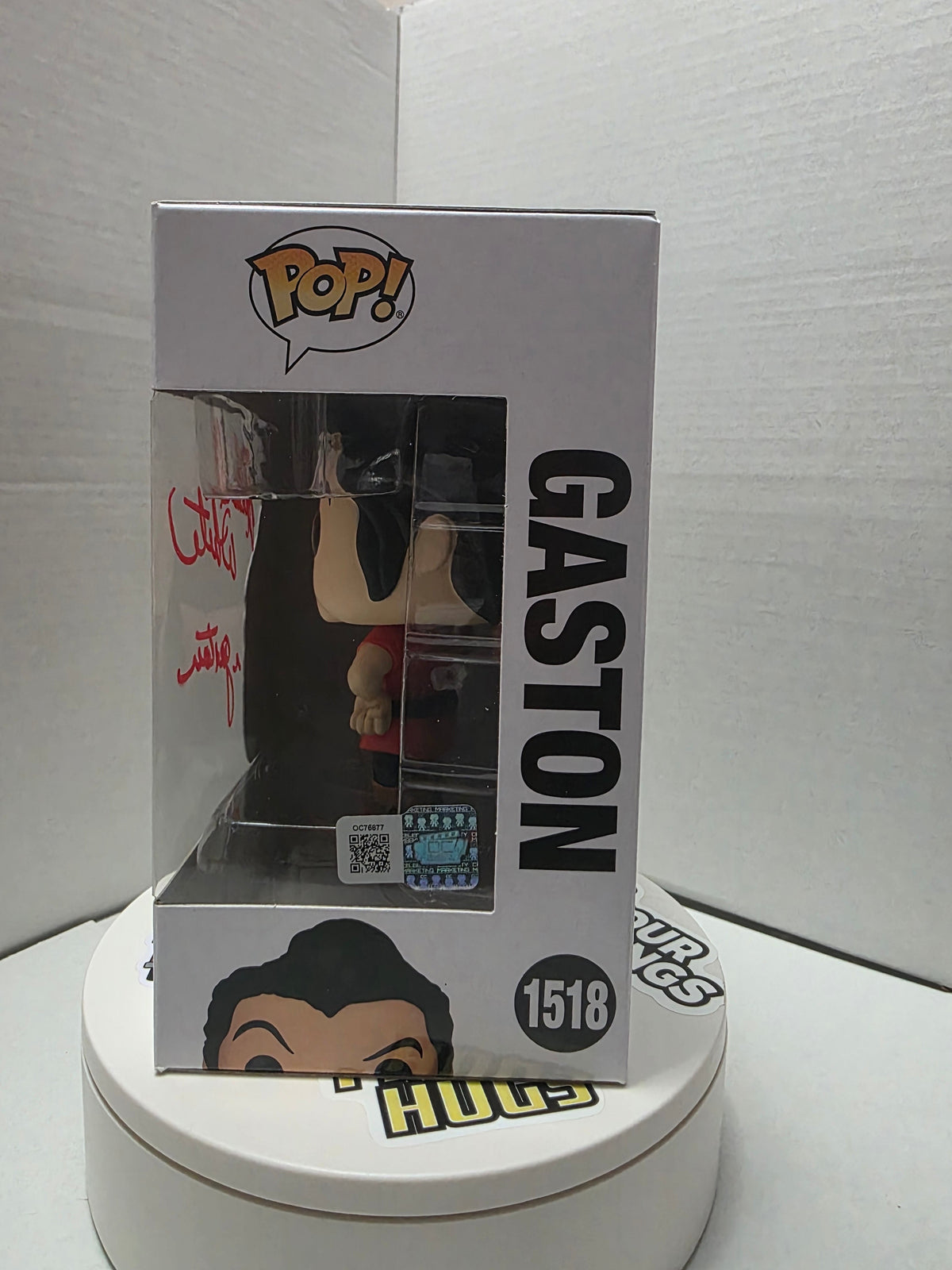 Funko Pop! Disney Villains - Gaston #1518 Signed & Inscribed by Richard White (Voice of Gaston)
