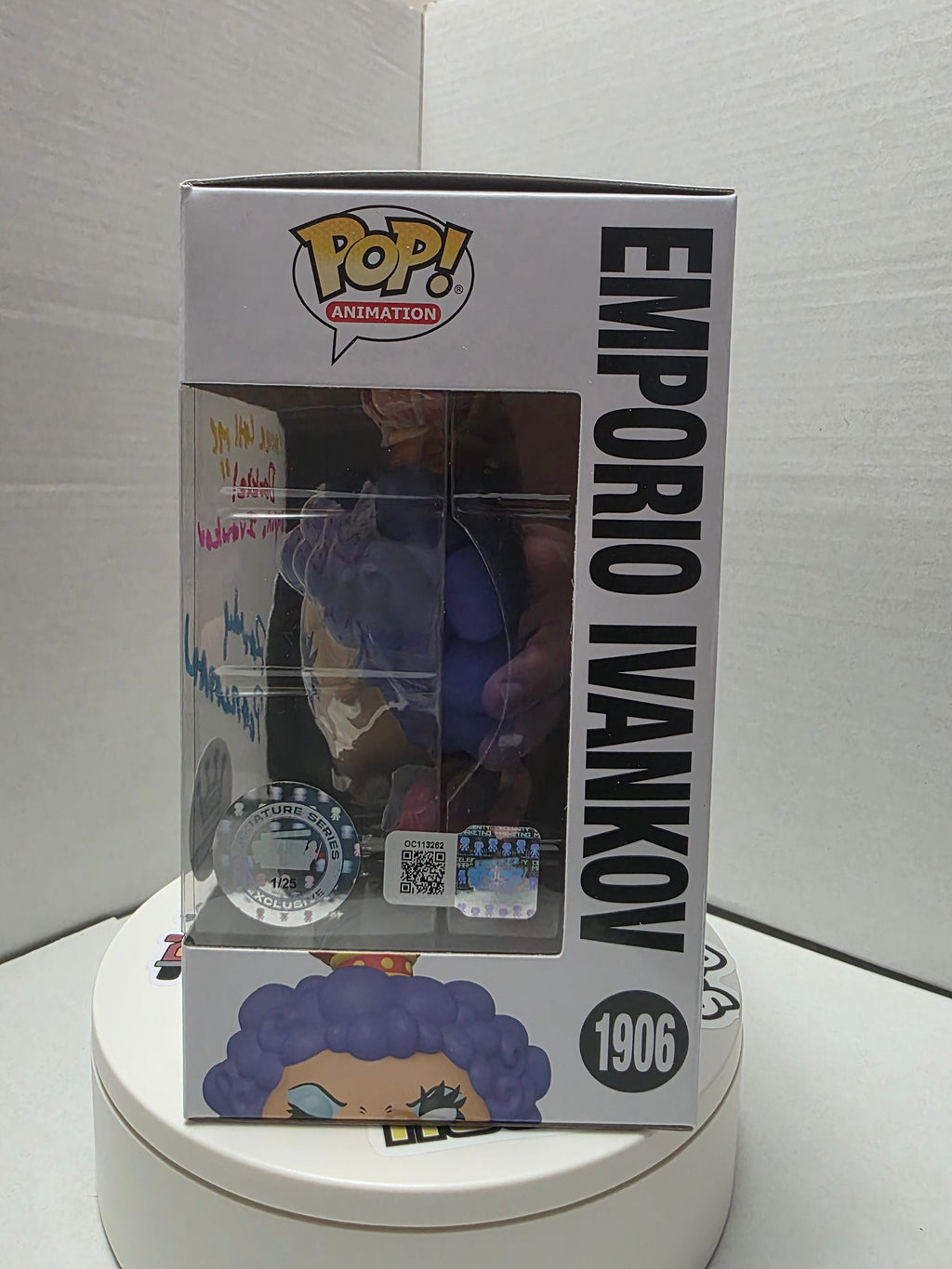 Funko Pop! One Piece - Emporio Ivankov #1906 (Funko Exclusive) Signed by Randy Pearlman — Signature Series #1 of 25