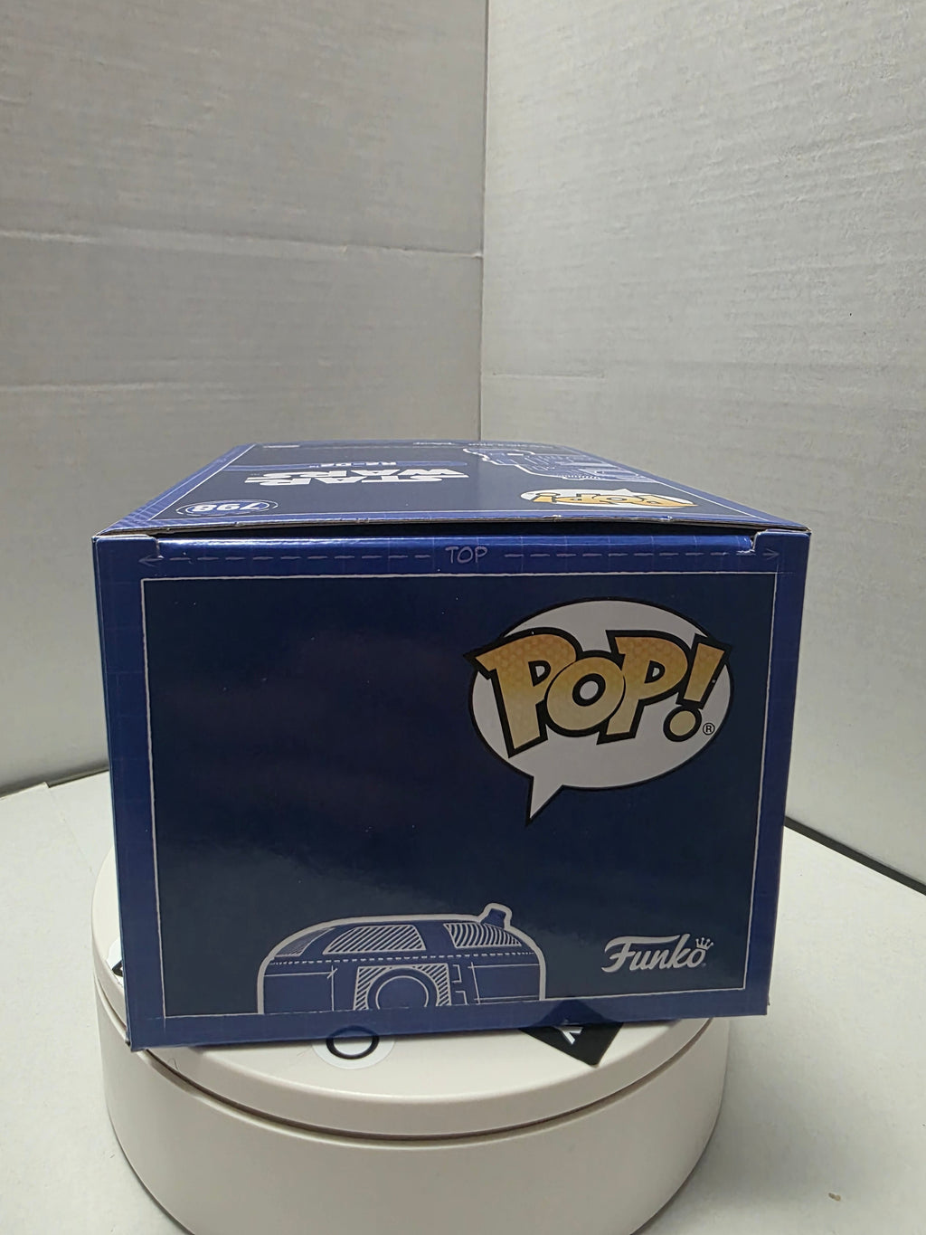 Funko Pop! Star Wars R2-D2 #798 (Blueprint) -Signed by Sam De La Rosa w/ "Bleep Bloop Beep!" Inscription – SWAU Authenticated