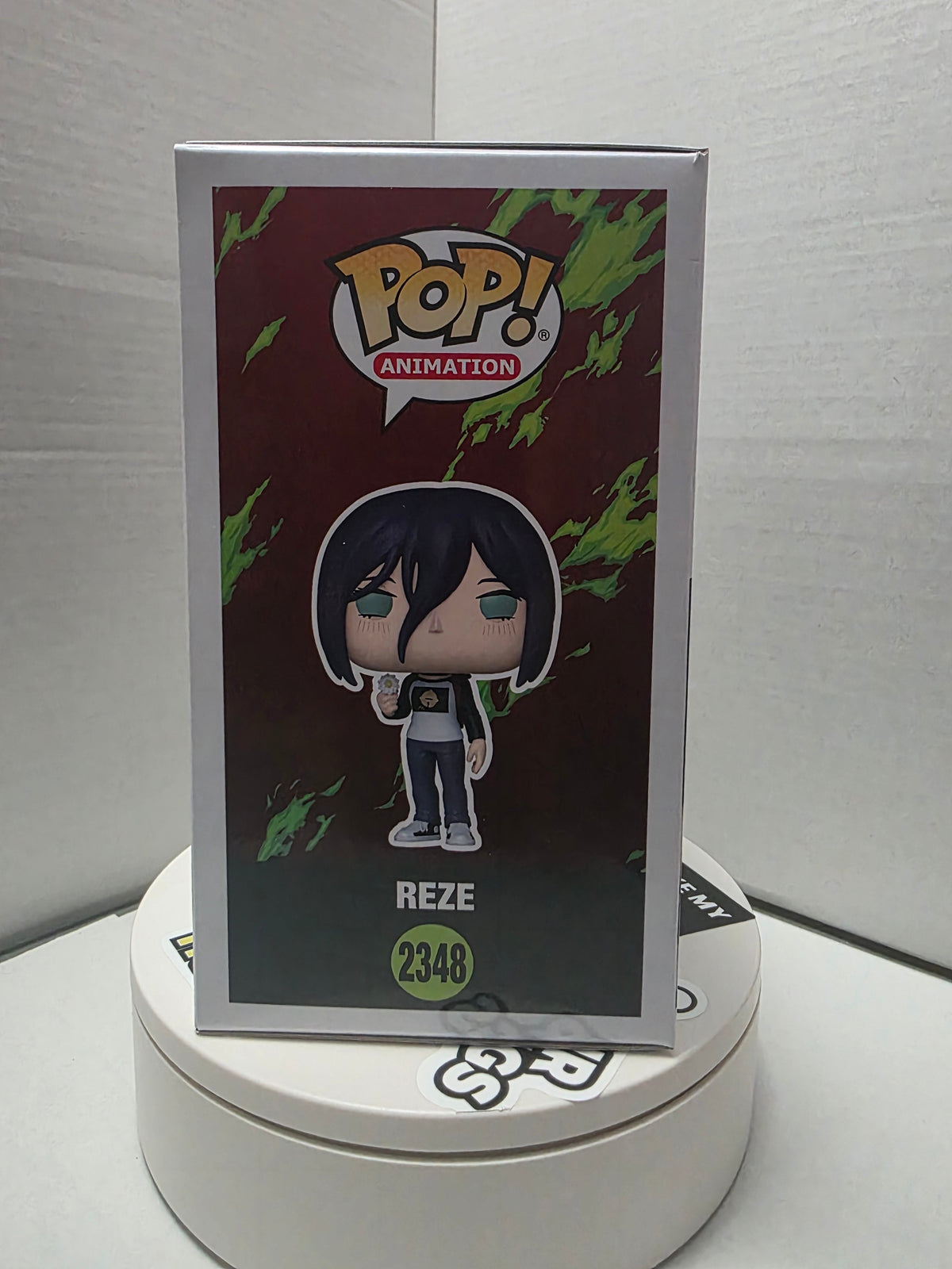 Funko Pop Chainsaw Man Reze #2348 Chase box bottom with barcode 889698932790 item number 98279 DRM260409 Made in Vietnam