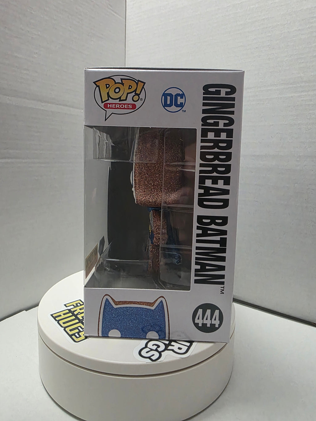 Funko Pop Gingerbread Batman #444 box bottom barcode and info