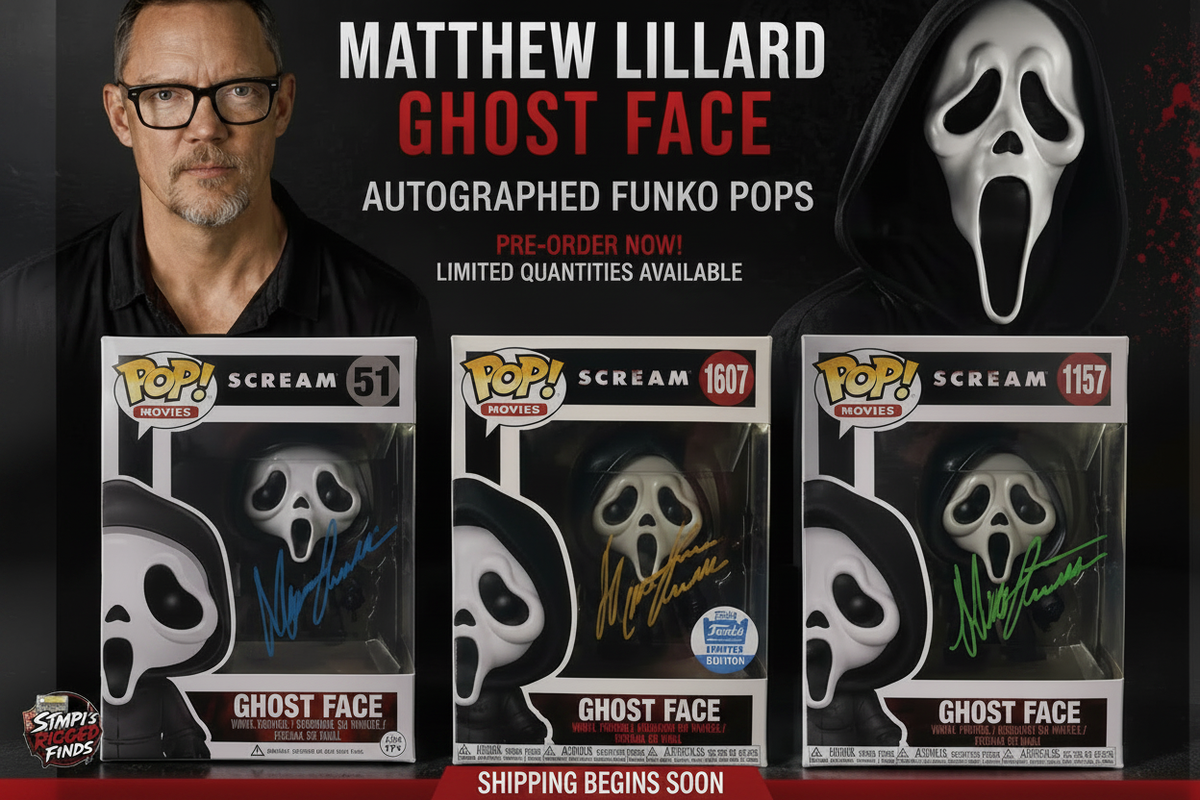 Ghostface Funko Pop - Signed by Matthew Lillard (Pre-Order)