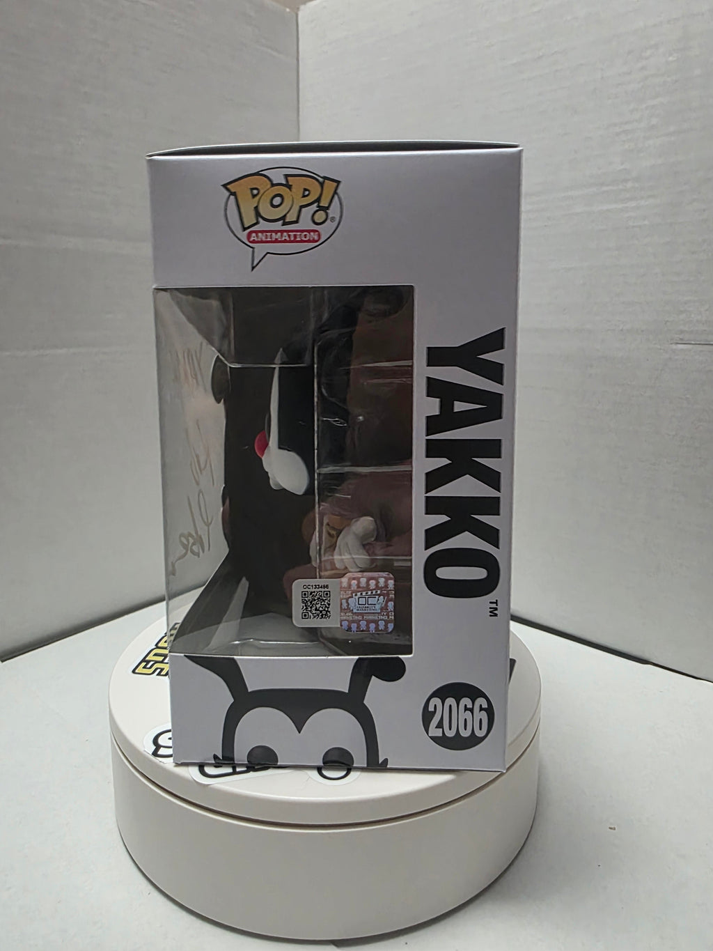 Funko Pop! Animaniacs – Yakko #2066 – Signed by Rob Paulsen w/ "Yakko" Inscription – OCC Authenticated