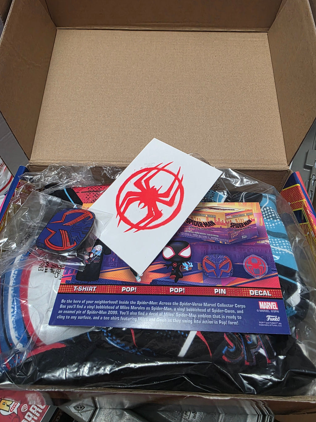 Spider-Man: Across the Spider-Verse Marvel Collector Corps Mystery Box (5 pcs)