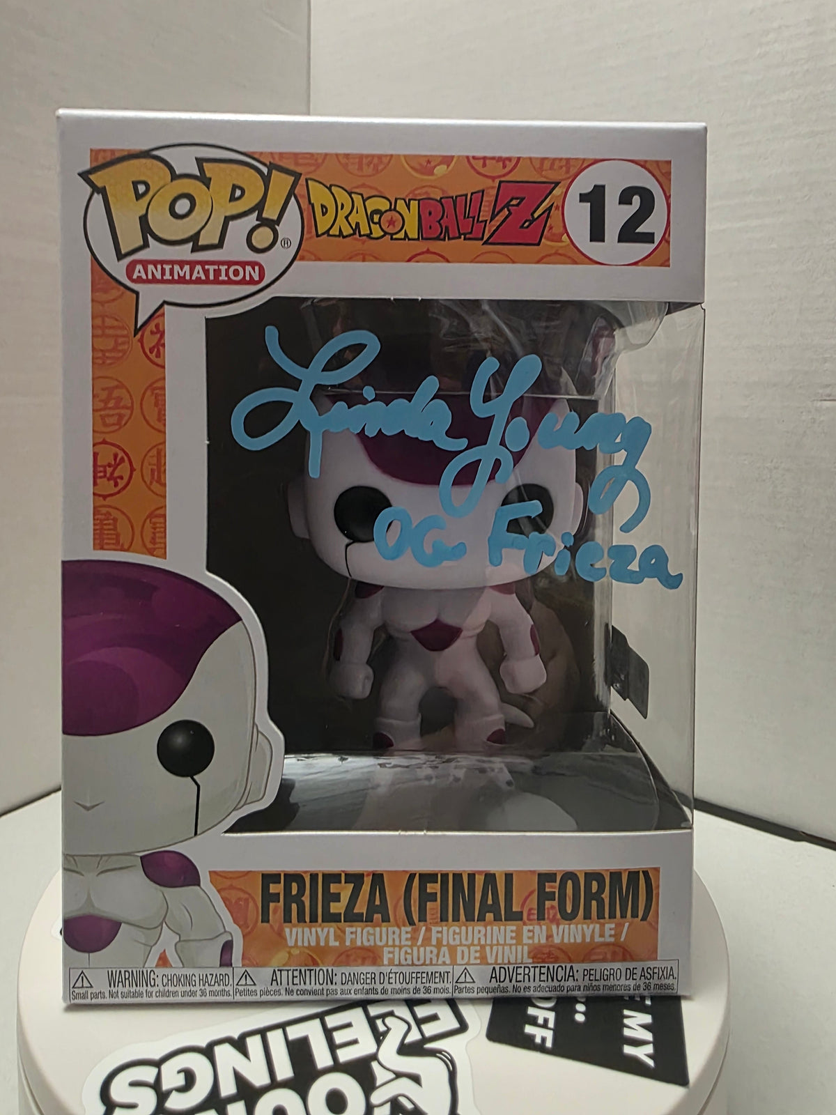 Funko Pop! Dragon Ball Z - Frieza (Final Form) #12 Signed by Linda Young