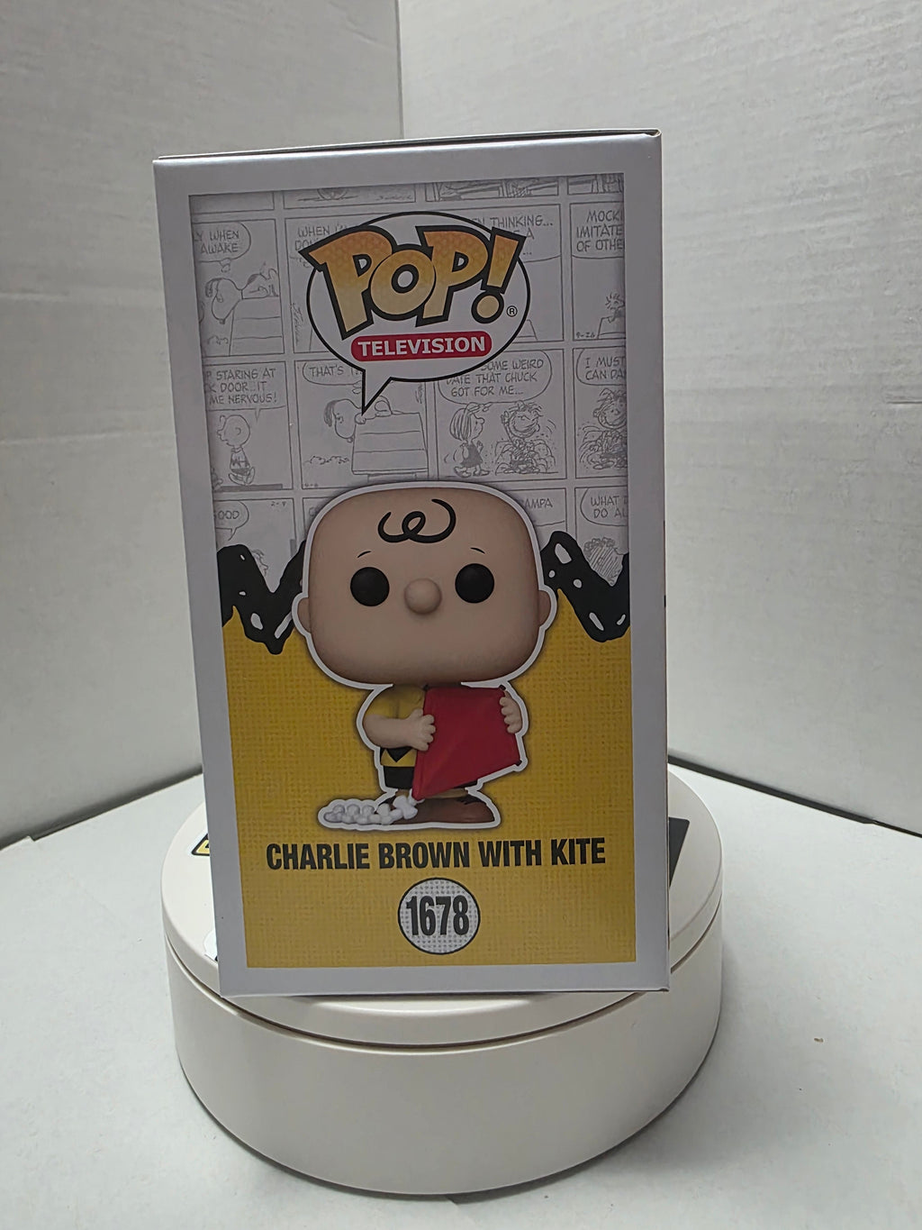 Funko Pop! Peanuts – Charlie Brown with Kite #1678 – Signed by Brad Kesten w/ "RATS!" & "Charlie Brown" Inscriptions – OCC  Authenticated