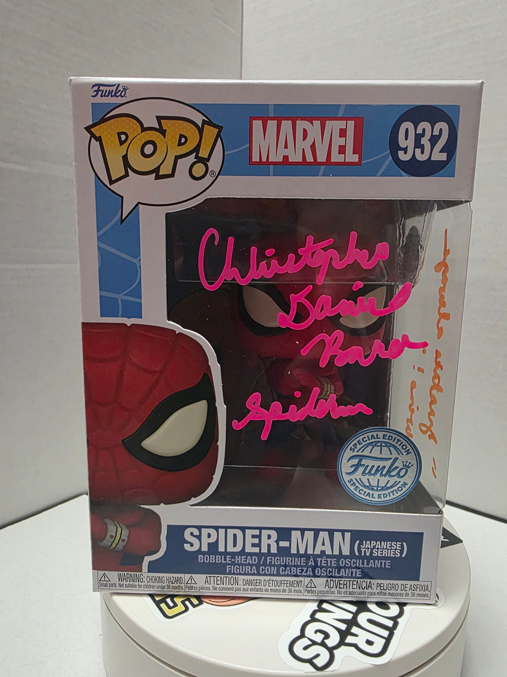Funko Pop! Marvel Spider-Man (Japanese TV Series) #932 – Signed by Christopher Daniel Barnes