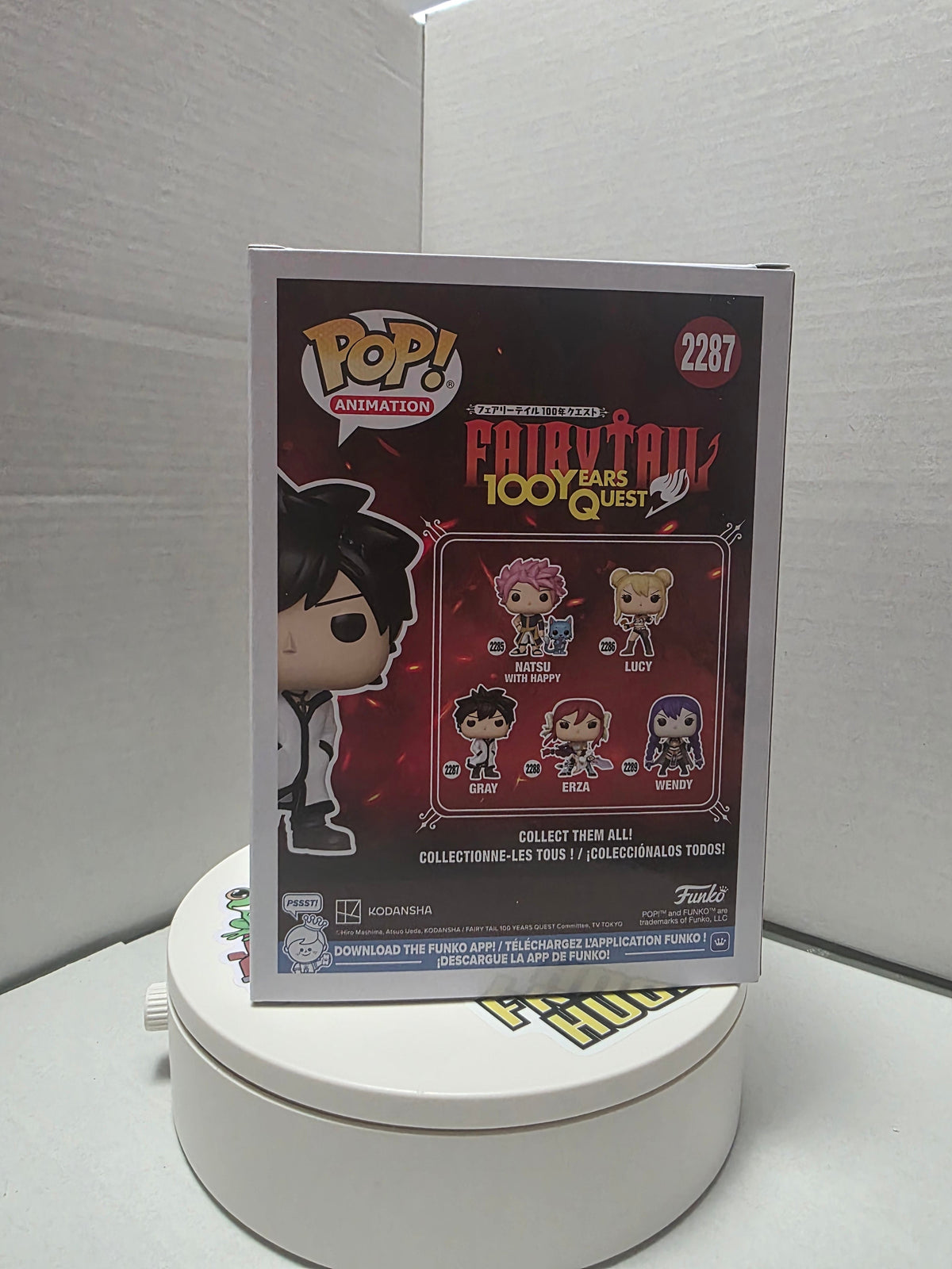 Funko Pop Fairy Tail 100 Years Quest Gray #2287 front of box